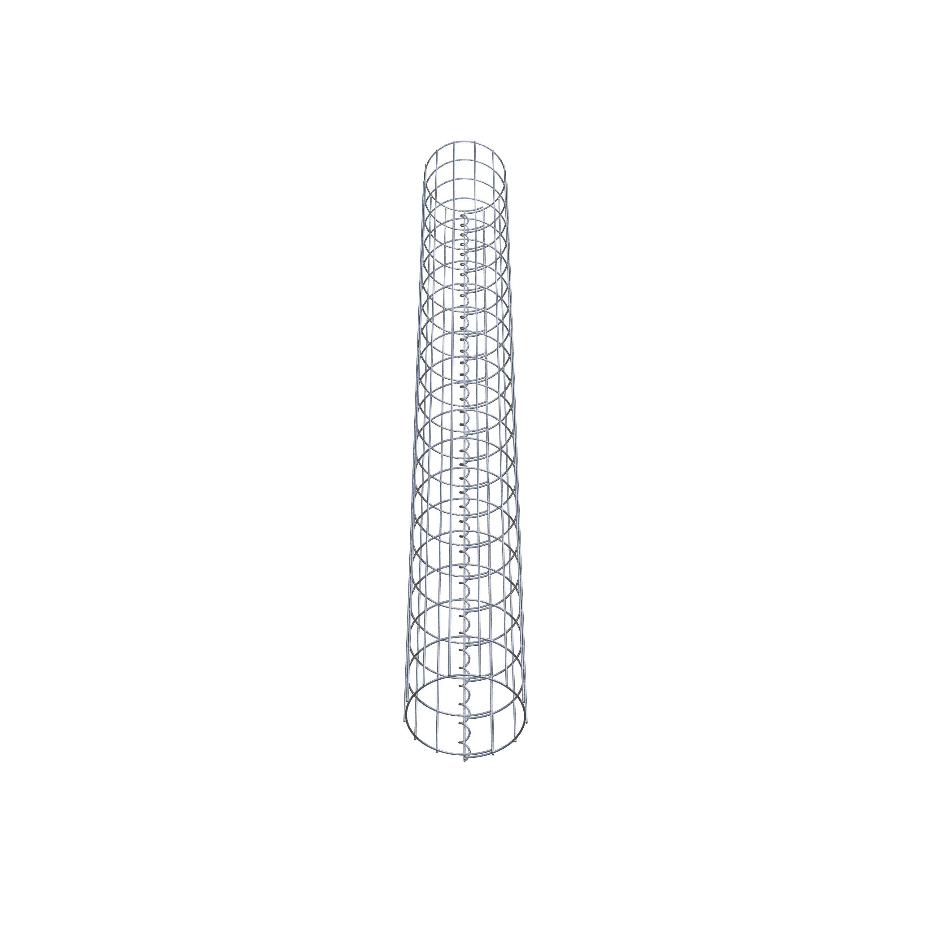 Schanskorf kolom diameter 22 cm, MW 5 x 10 cm rond