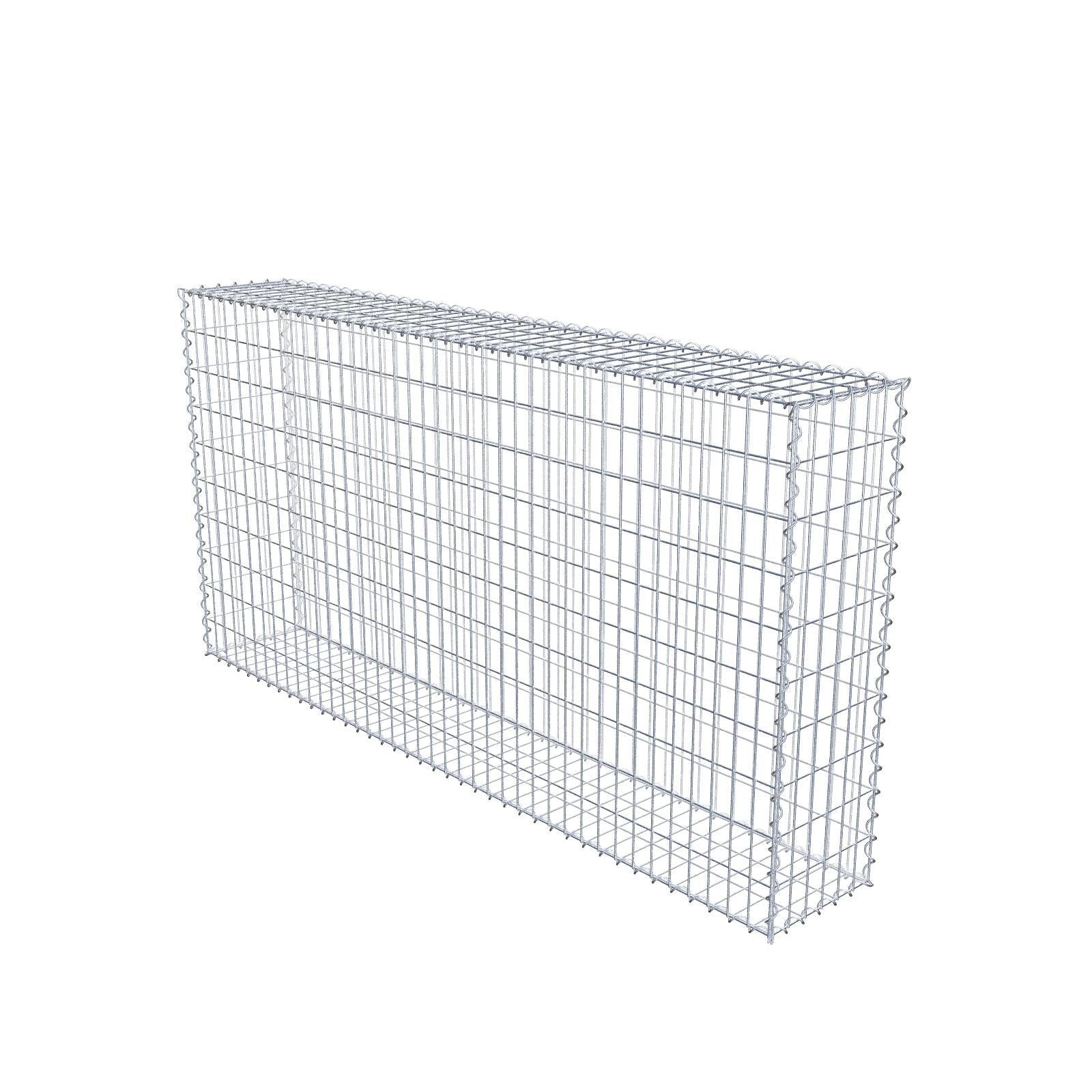 Gabbione 200 cm x 100 cm x 30 cm (L x H x P), maglia 5 cm x 10 cm, spirale