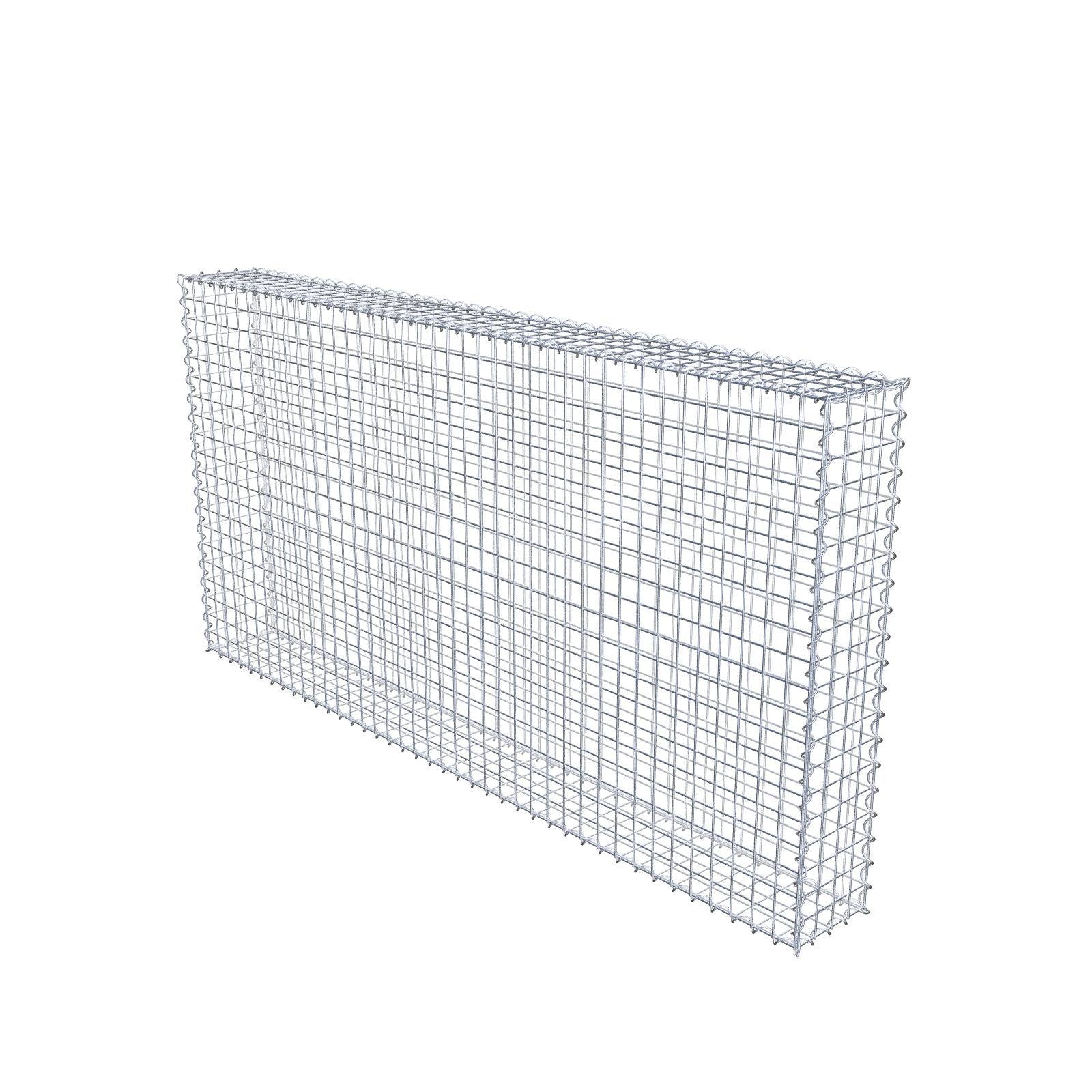 Schanskorf 200 cm x 100 cm x 20 cm (L x H x D), maaswijdte 5 cm x 5 cm, spiraalvormig