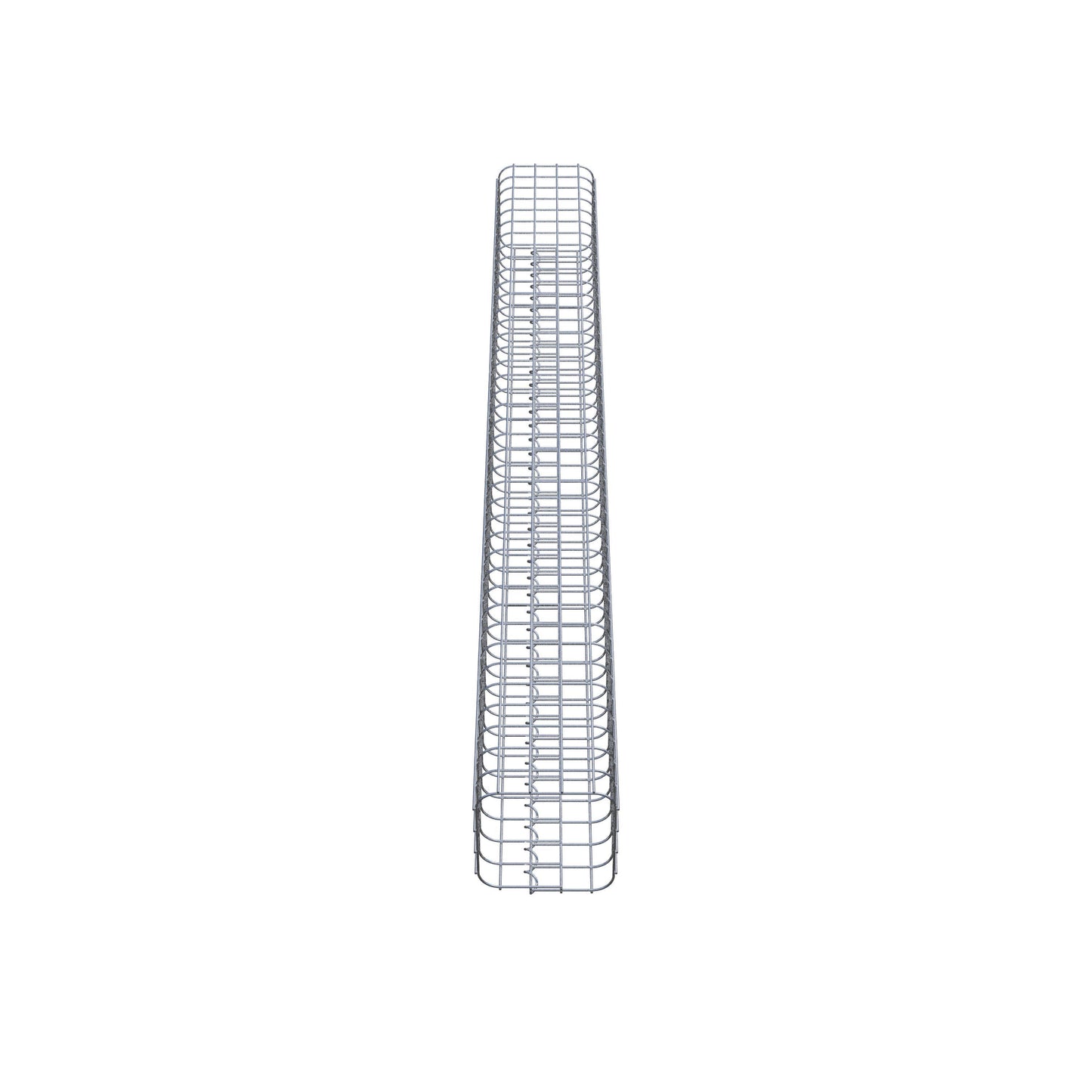 Colonne de gabion carrée galvanisée à chaud, 22 cm x 22 cm, 200 cm de hauteur, MW 5 cm x 5 cm