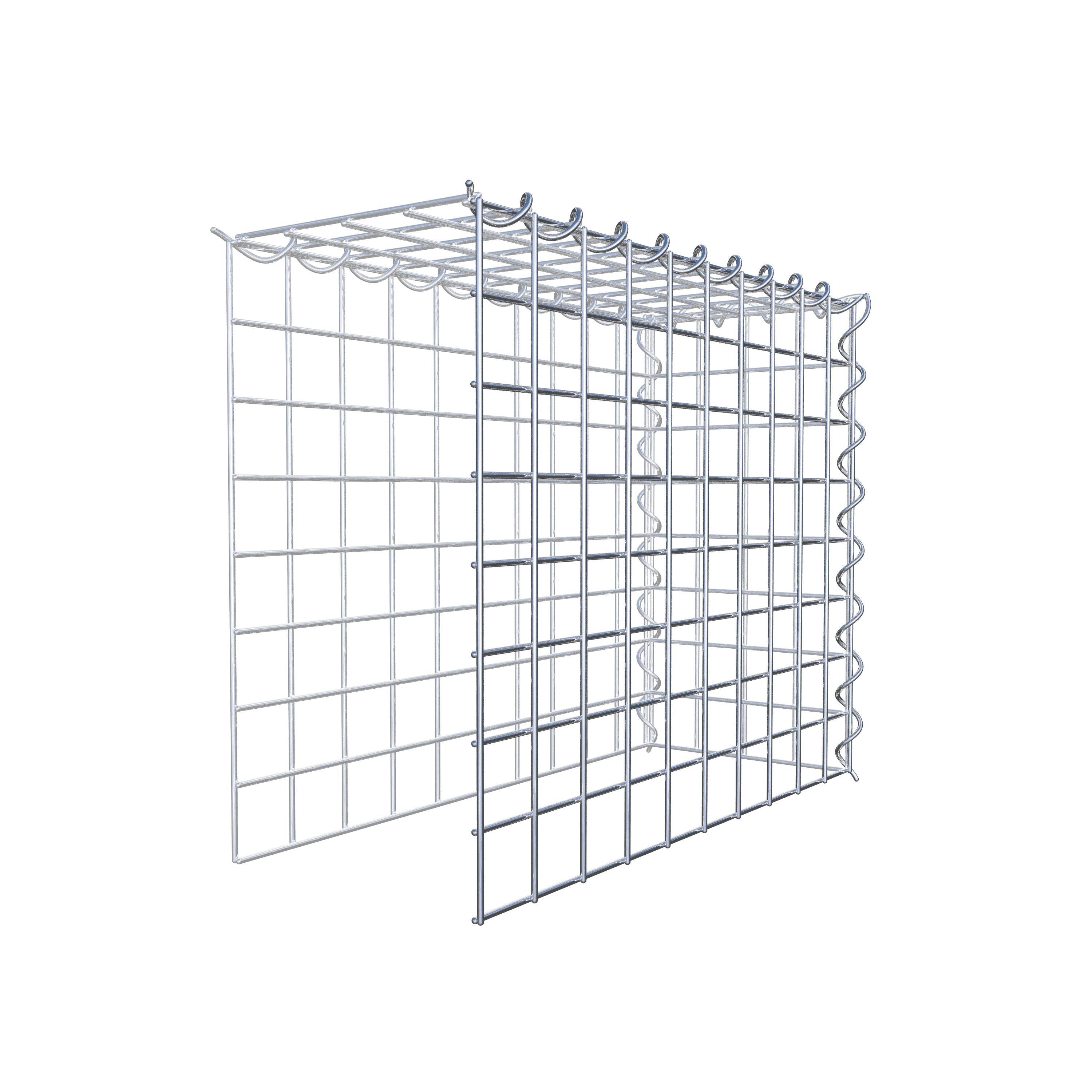 Add-on schanskorf type 4 50 cm x 40 cm x 20 cm (L x H x D), maaswijdte 5 cm x 5 cm, spiraalvormig