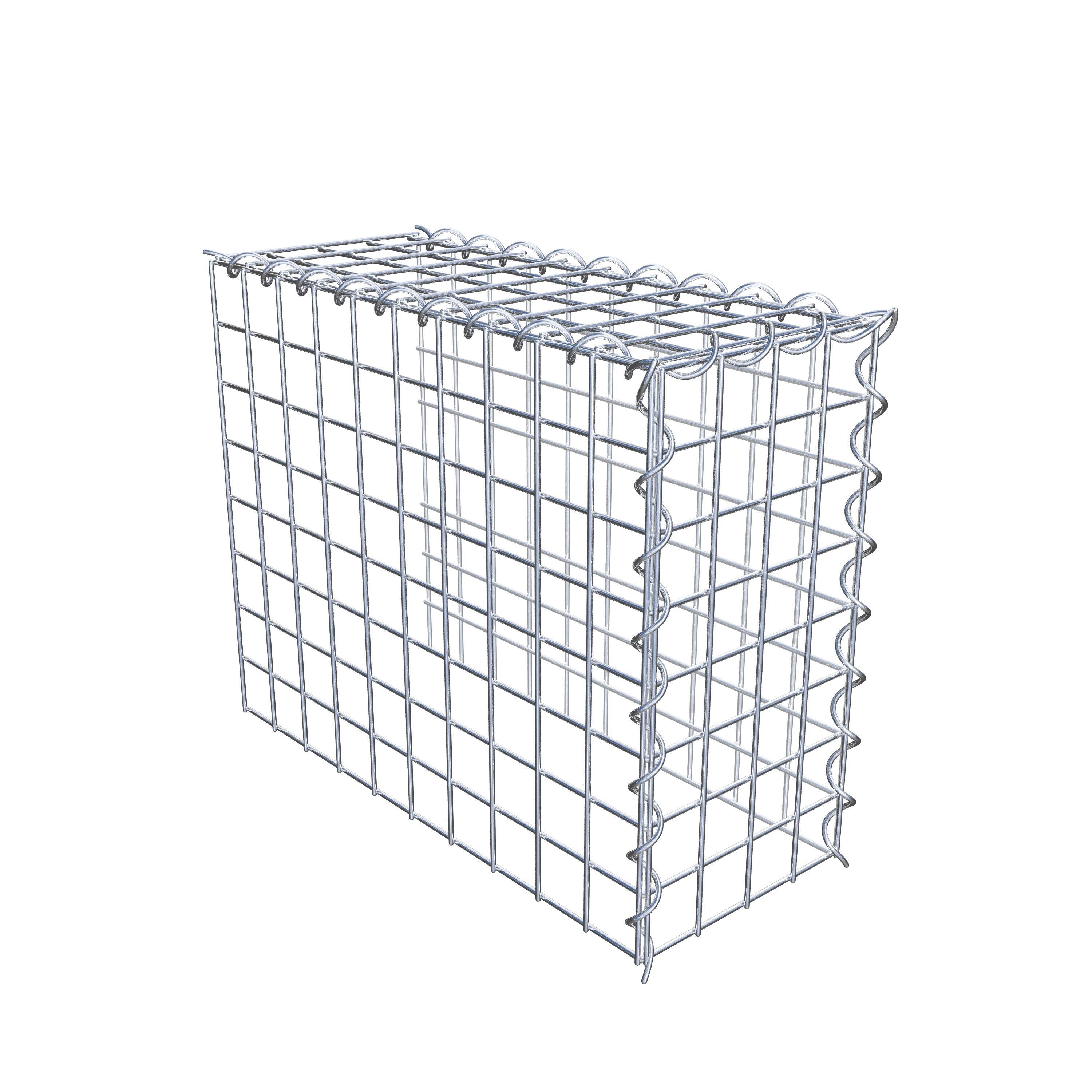 Add-on schanskorf type 4 50 cm x 40 cm x 20 cm (L x H x D), maaswijdte 5 cm x 5 cm, spiraalvormig