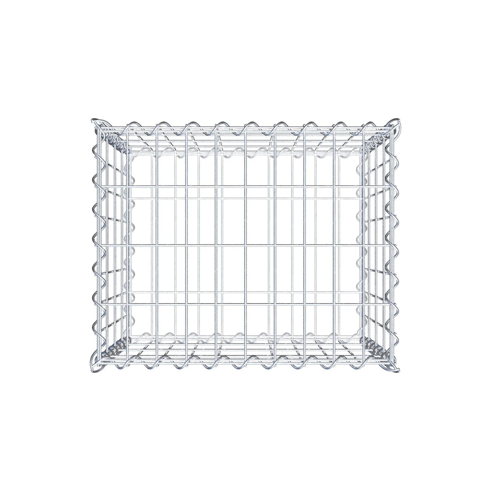 Gabion 50 cm x 40 cm x 40 cm (L x H x D), maskstorlek 5 cm x 10 cm, spiral