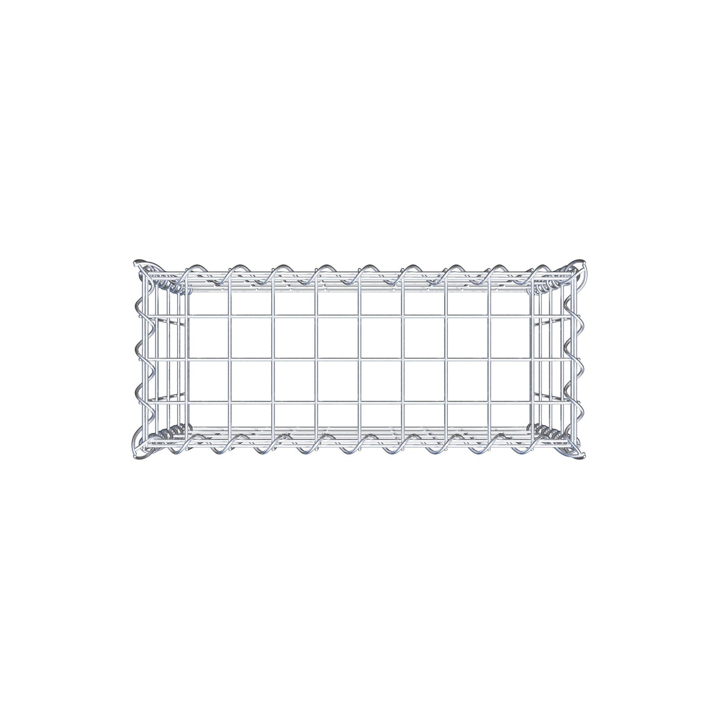 Add-on schanskorf type 3 50 cm x 40 cm x 20 cm (L x H x D), maaswijdte 5 cm x 10 cm, spiraalvormig