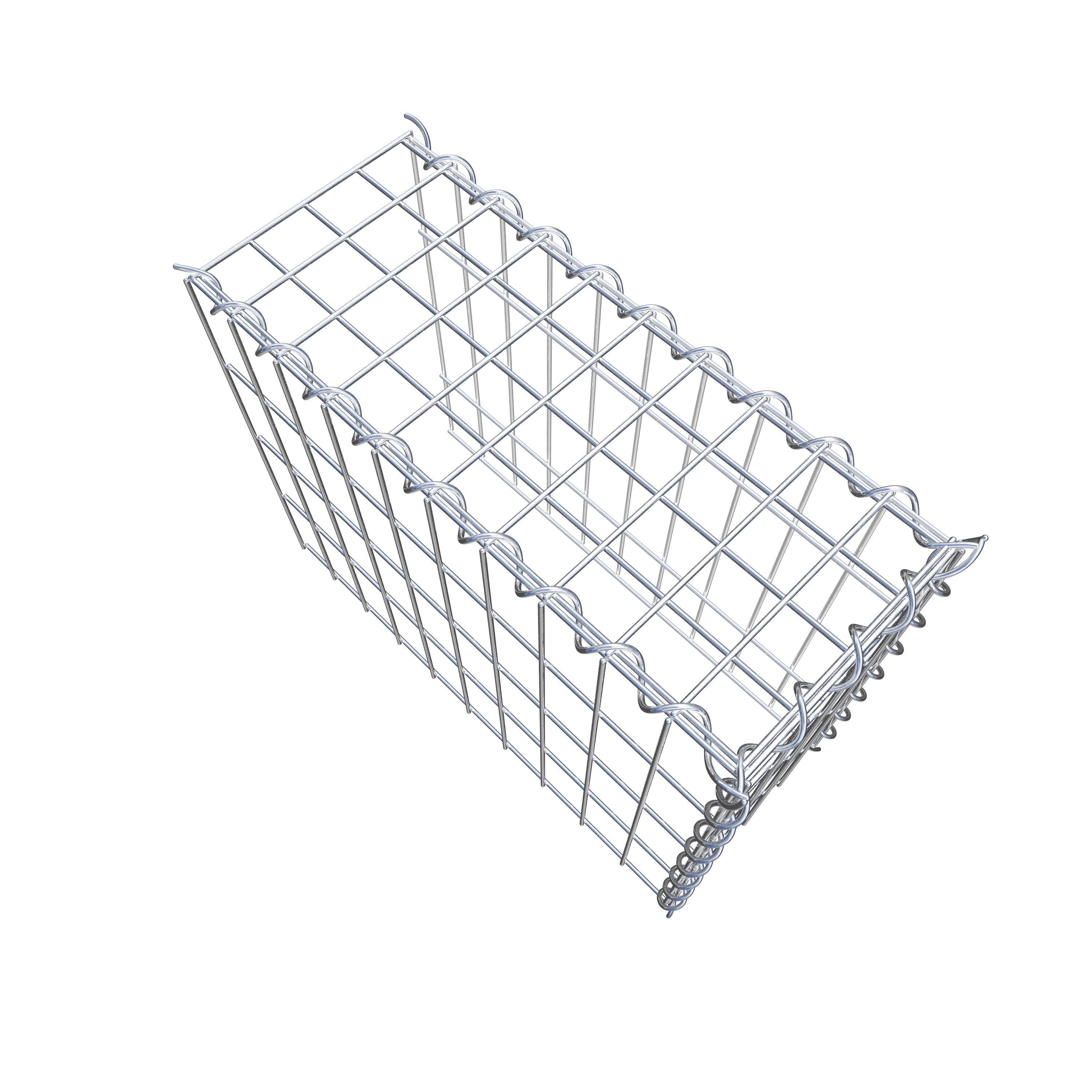 Gavión adicional tipo 4 50 cm x 40 cm x 20 cm (L x A x P), malla 5 cm x 10 cm, en espiral