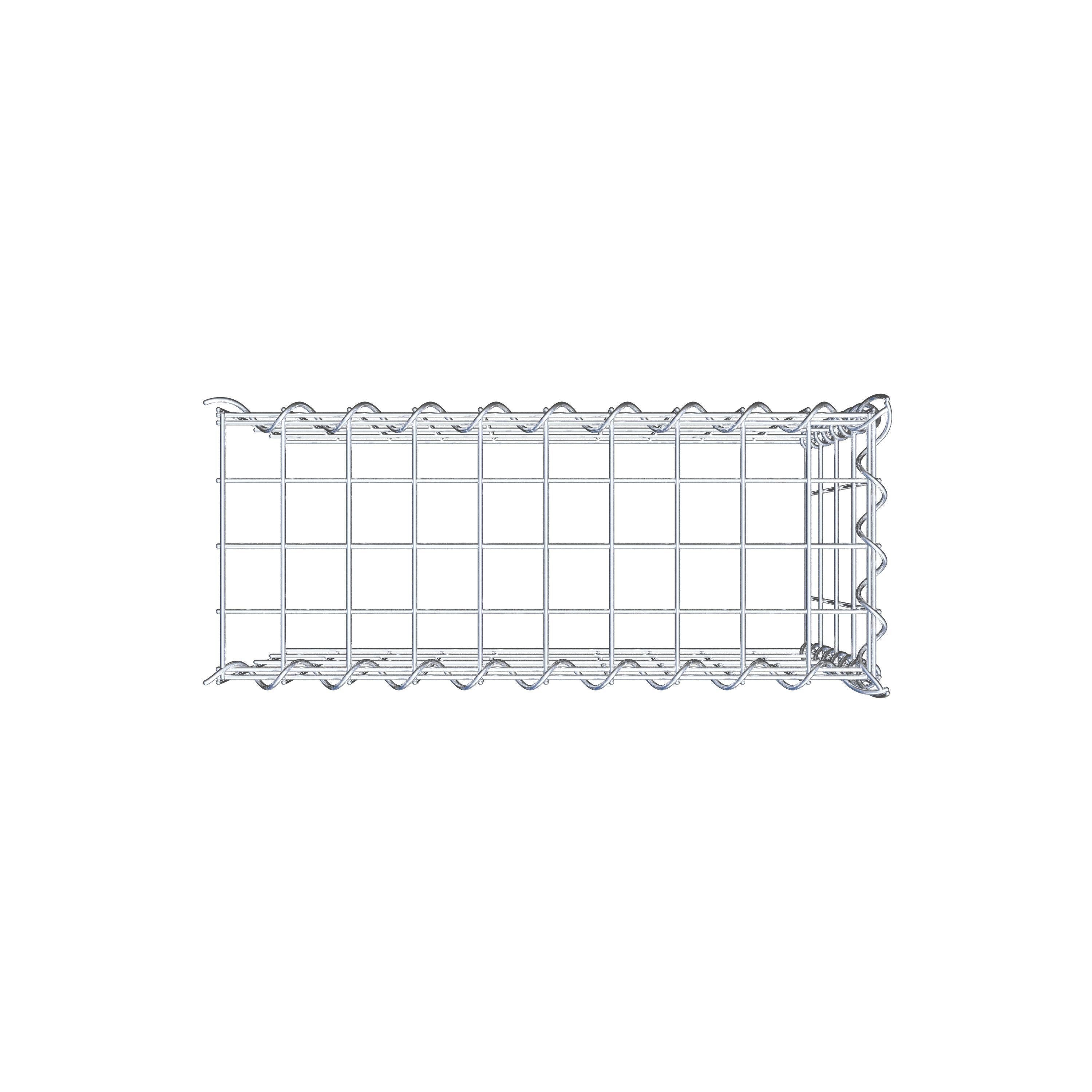 Gavión adicional tipo 4 50 cm x 40 cm x 20 cm (L x A x P), malla 5 cm x 10 cm, en espiral
