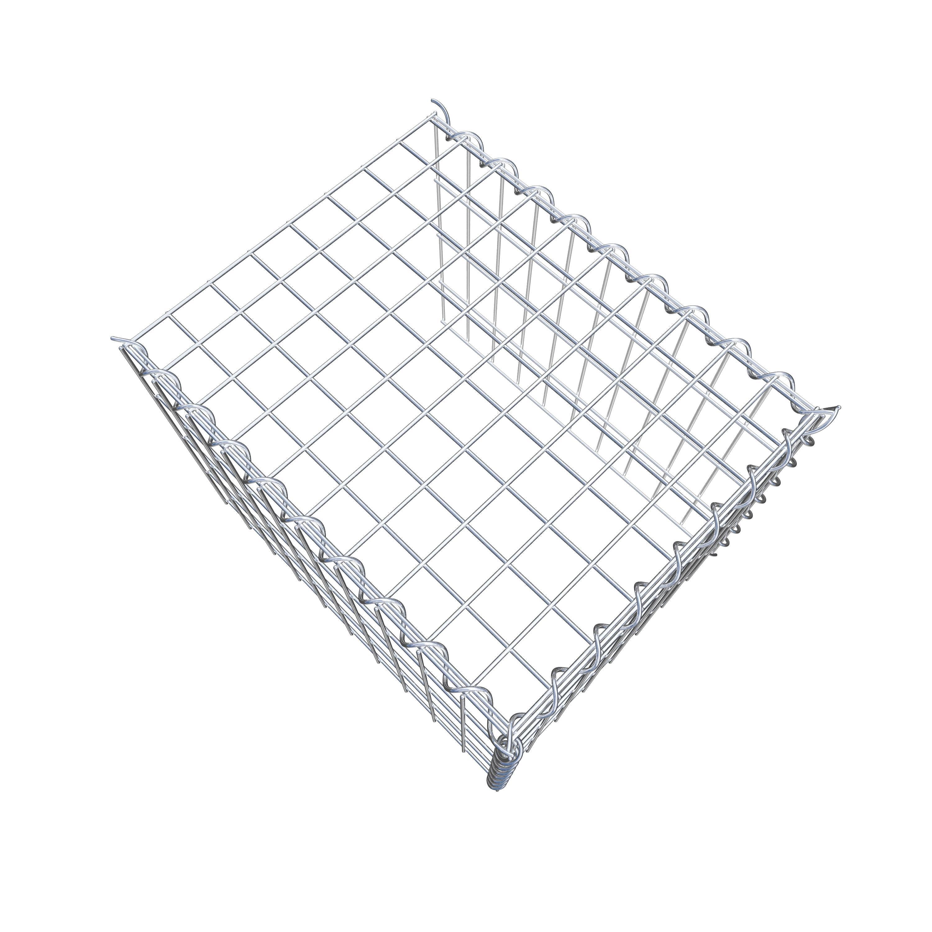 Add-on schanskorf type 4 50 cm x 40 cm x 40 cm (L x H x D), maaswijdte 5 cm x 10 cm, spiraalvormig