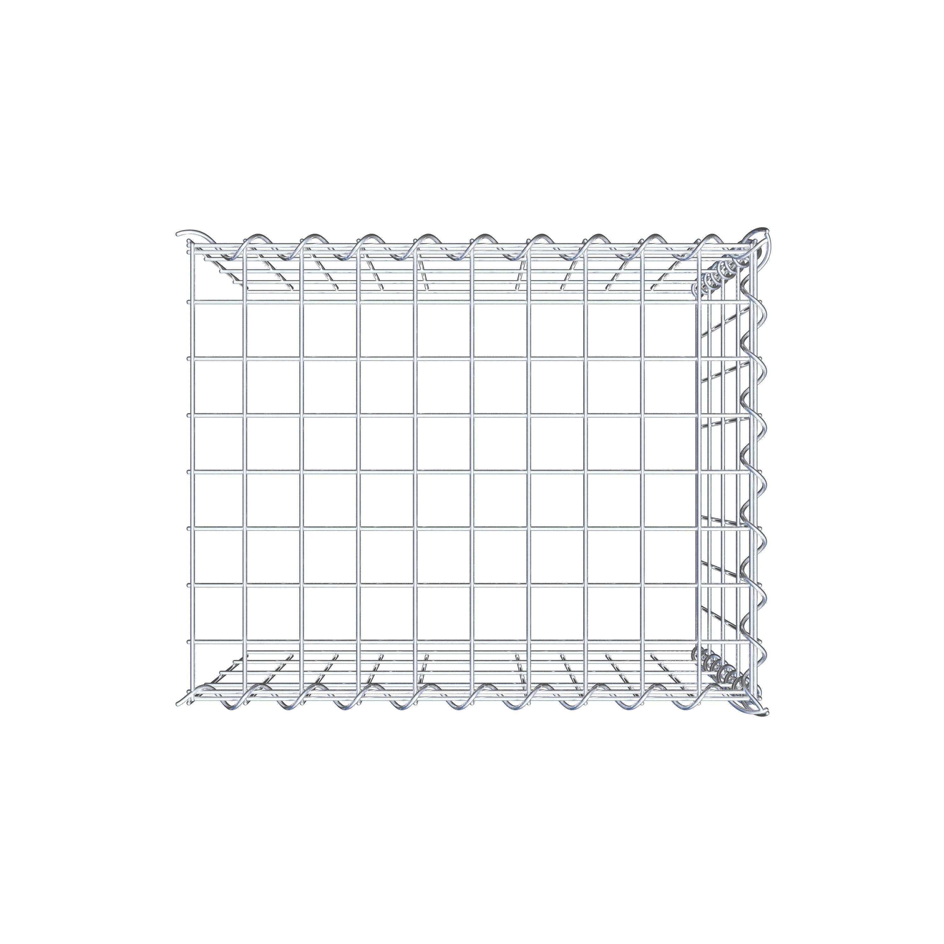 Add-on schanskorf type 4 50 cm x 40 cm x 40 cm (L x H x D), maaswijdte 5 cm x 10 cm, spiraalvormig