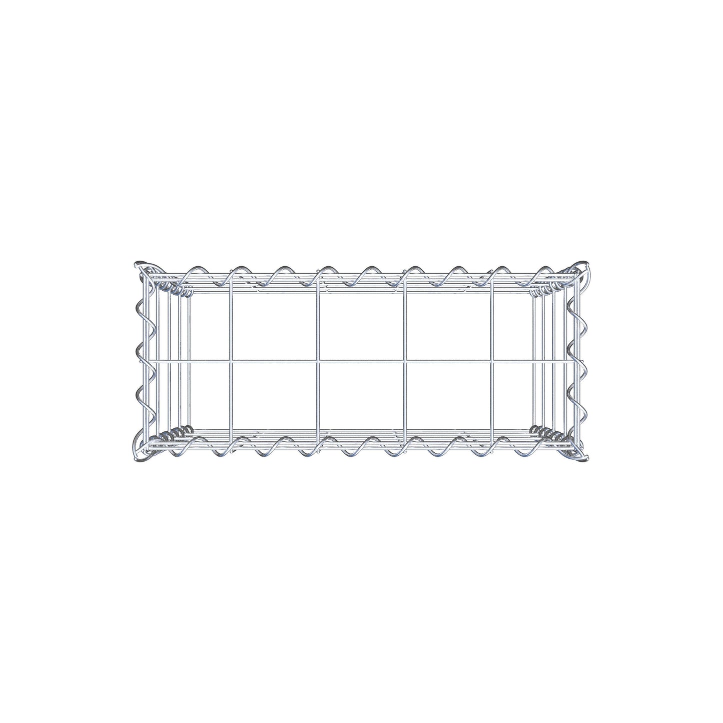 Gavión adicional tipo 3 50 cm x 40 cm x 20 cm (L x A x P), malla 10 cm x 10 cm, en espiral