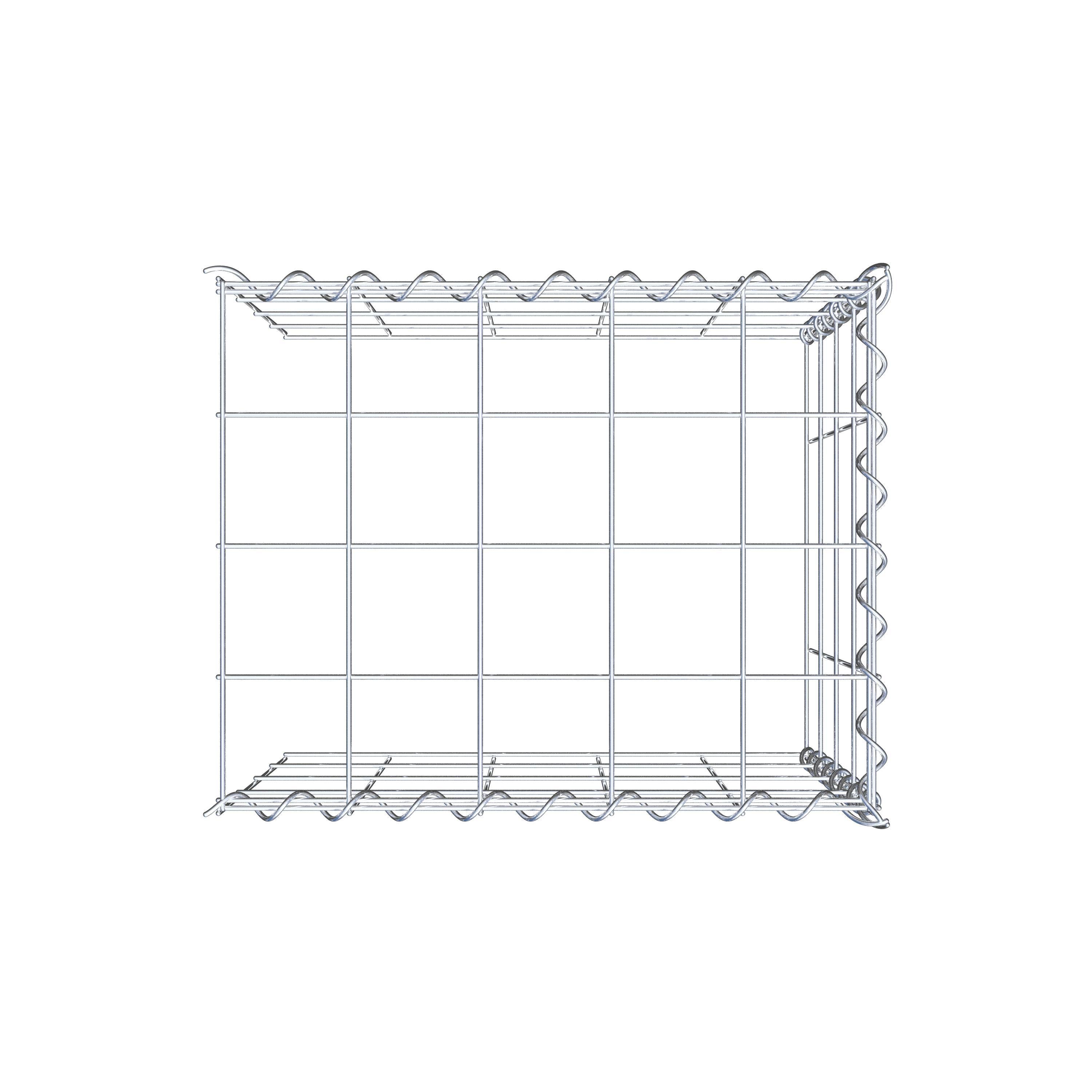 Gavión adicional tipo 4 50 cm x 40 cm x 40 cm (L x A x P), malla 10 cm x 10 cm, en espiral