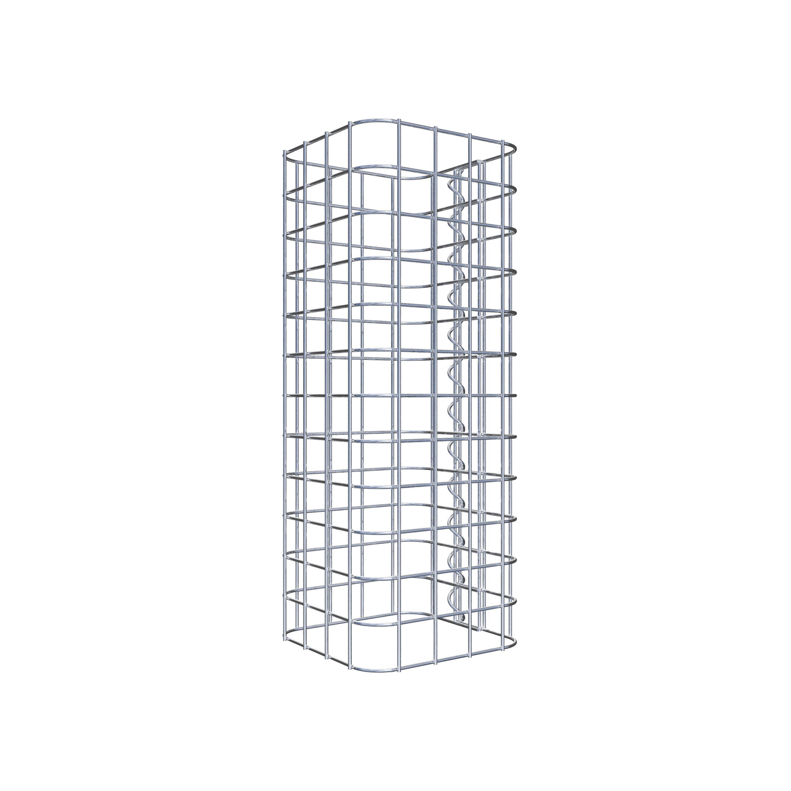 Columna de gaviones 22 x 22 cm MW 5 x 5 cm cuadrado
