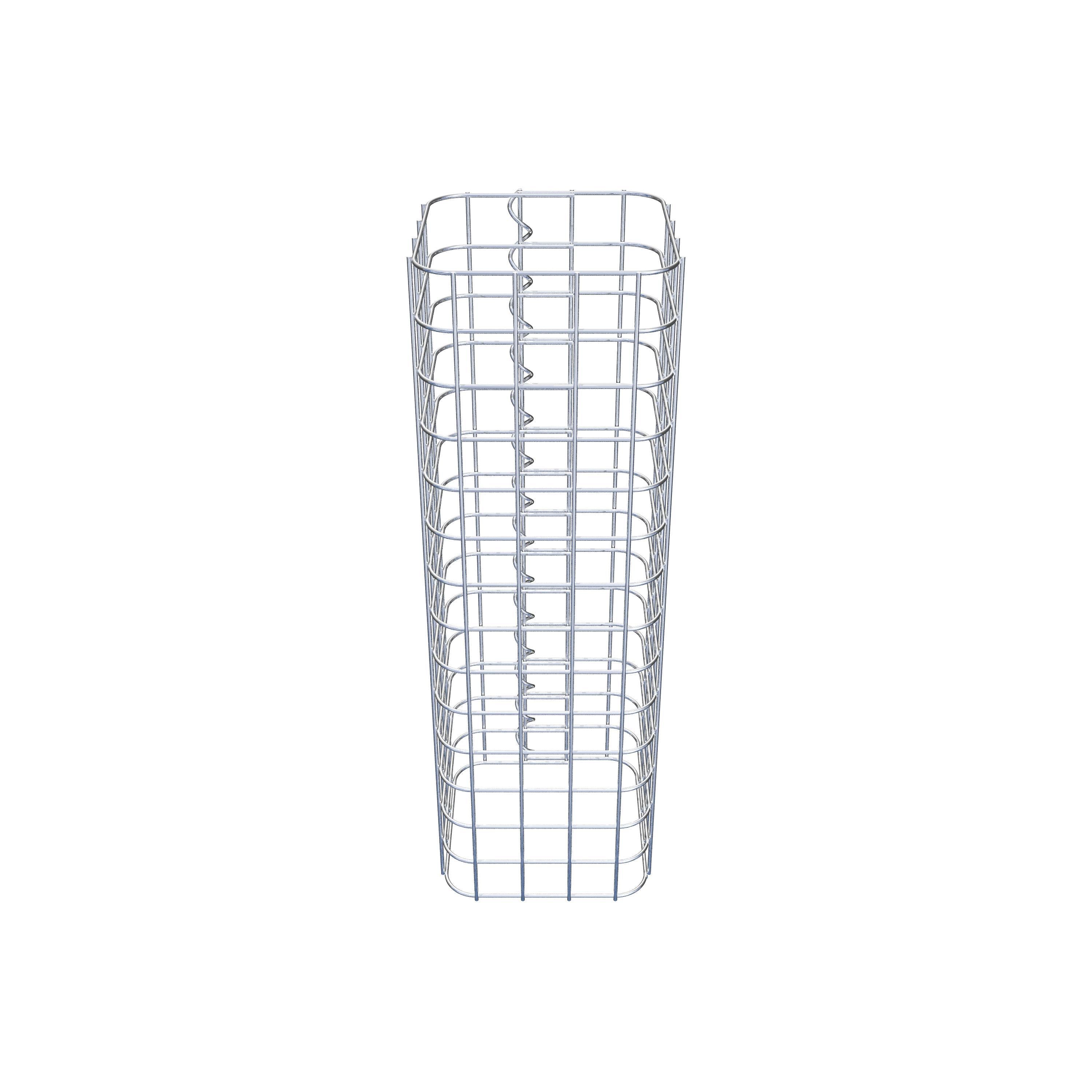 Columna de gaviones 22 x 22 cm MW 5 x 5 cm cuadrado