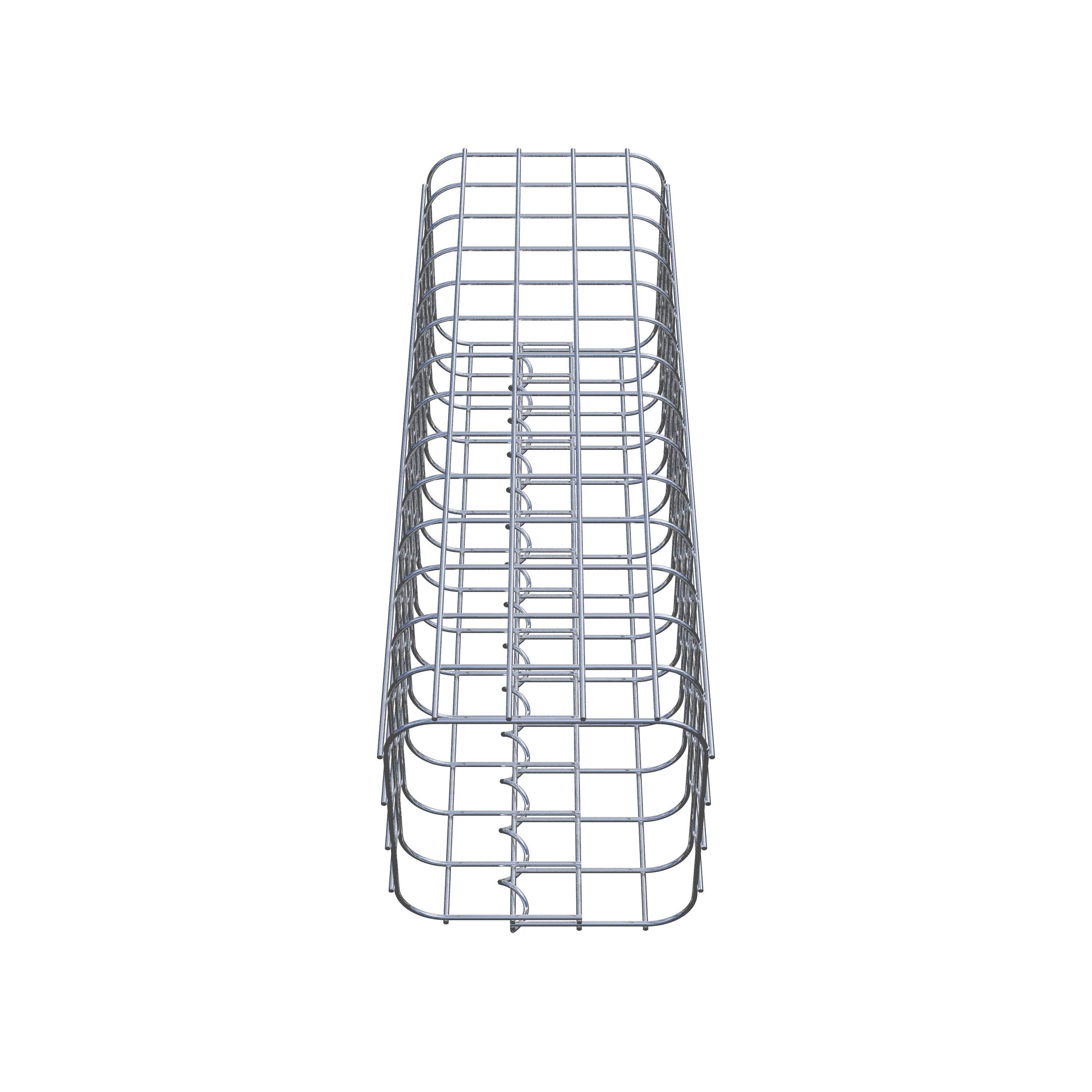 Columna de gaviones 22 x 22 cm MW 5 x 5 cm cuadrado