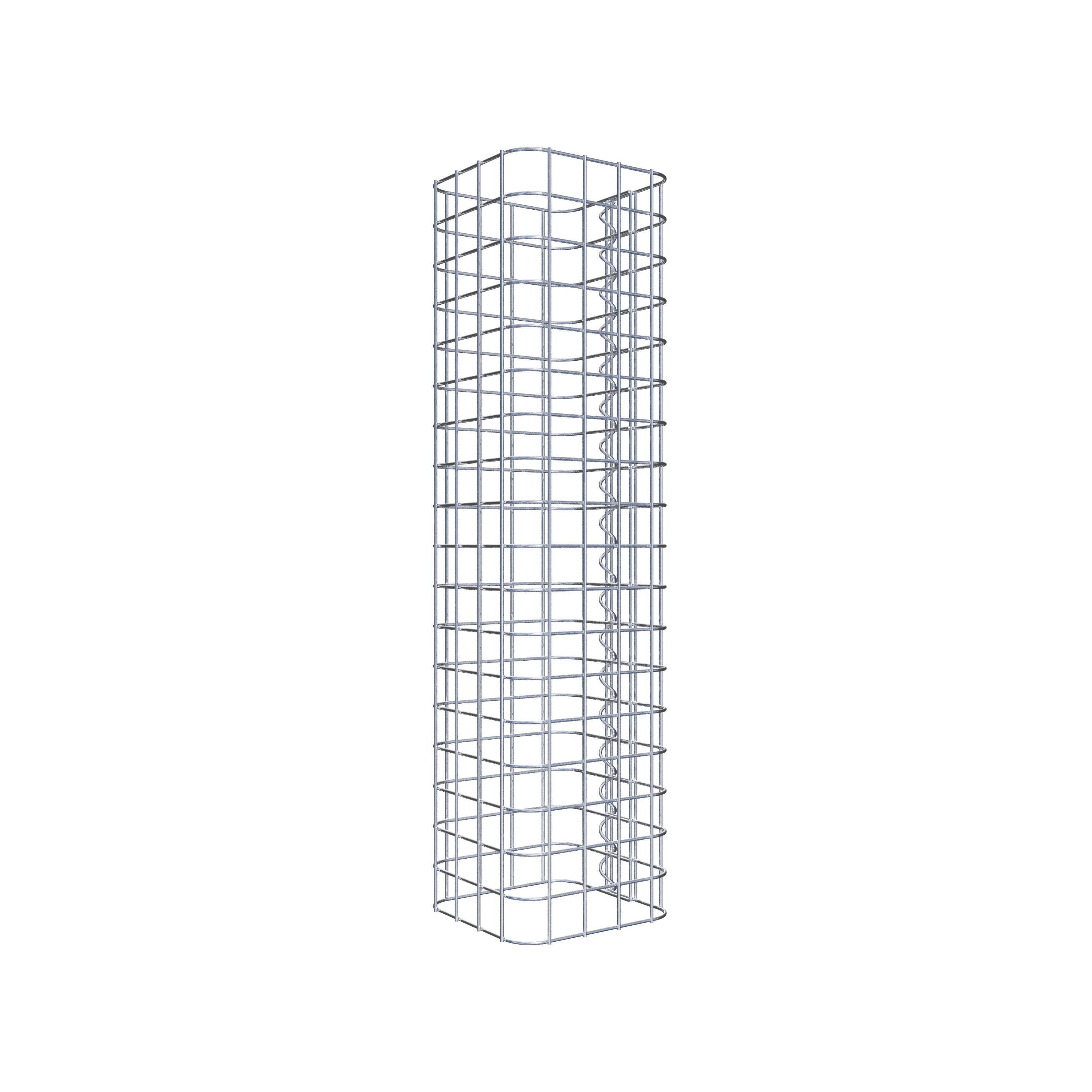 Columna de gaviones 22 x 22 cm MW 5 x 5 cm cuadrado