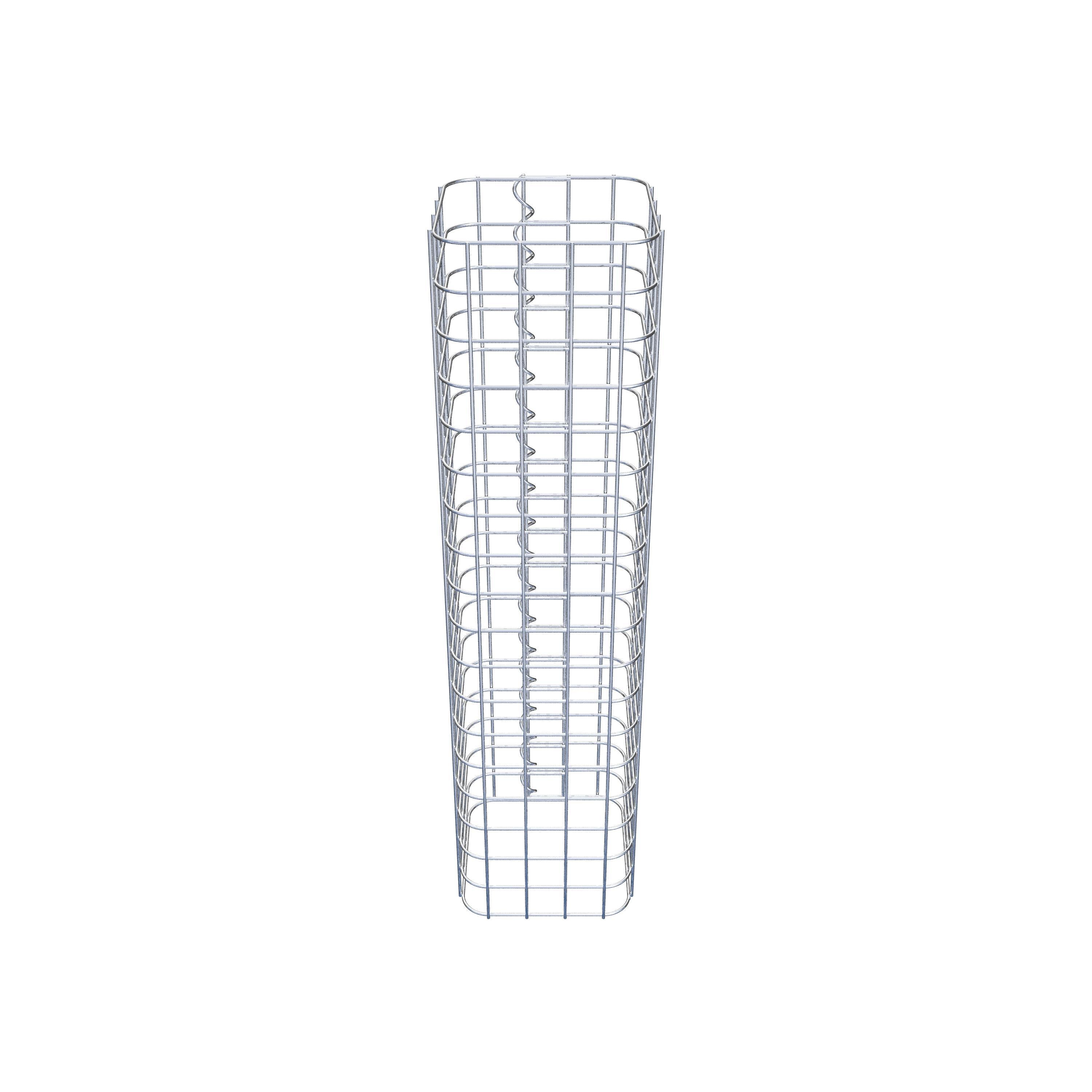 Columna de gaviones 22 x 22 cm MW 5 x 5 cm cuadrado