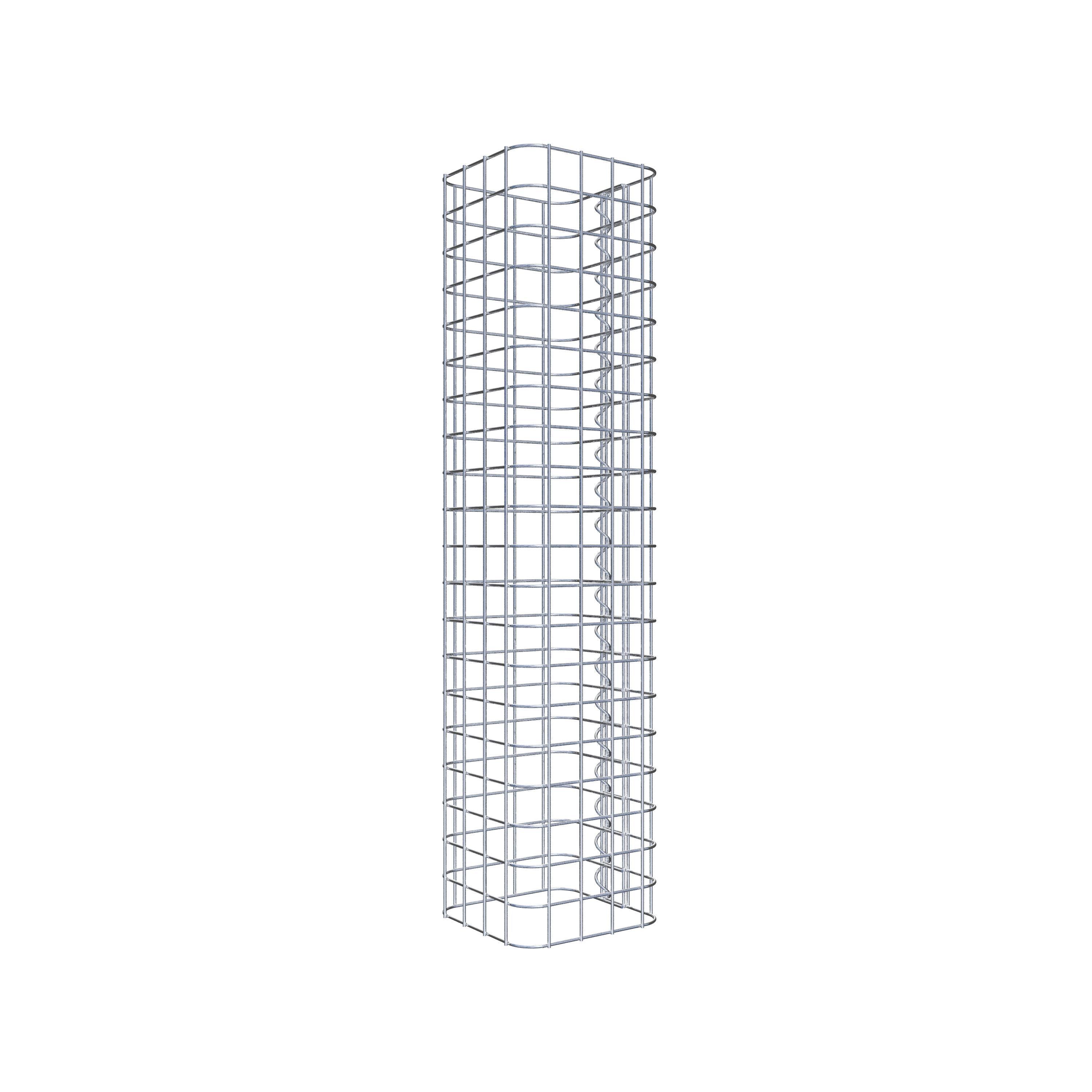 Columna de gaviones 22 x 22 cm MW 5 x 5 cm cuadrado
