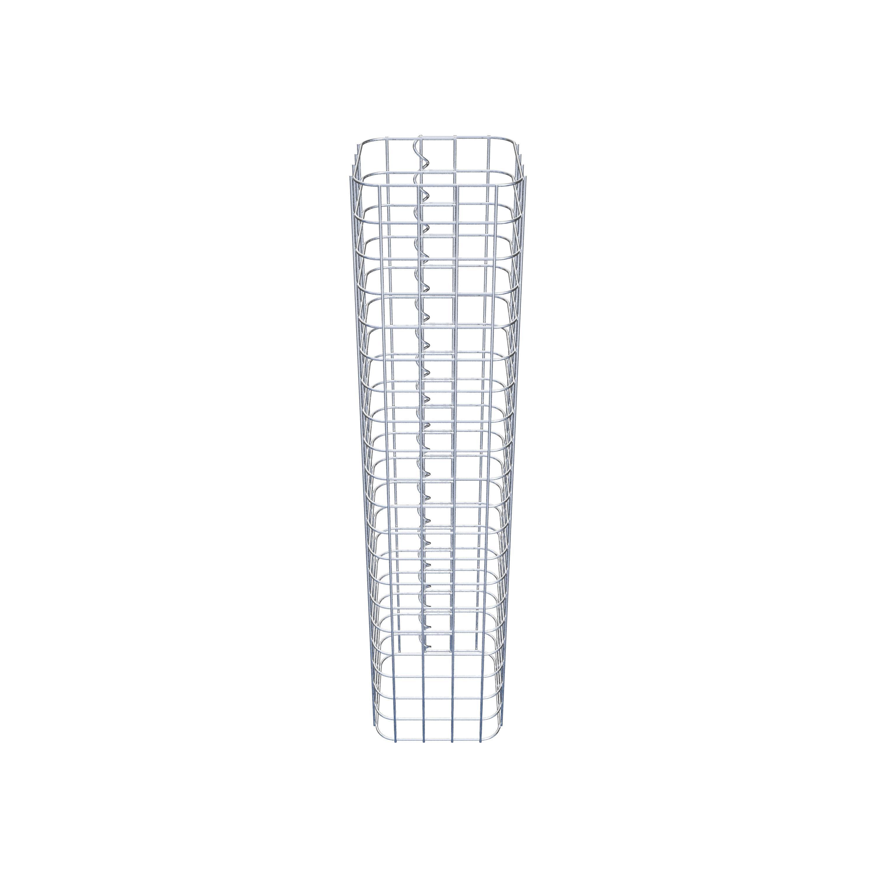 Columna de gaviones 22 x 22 cm MW 5 x 5 cm cuadrado