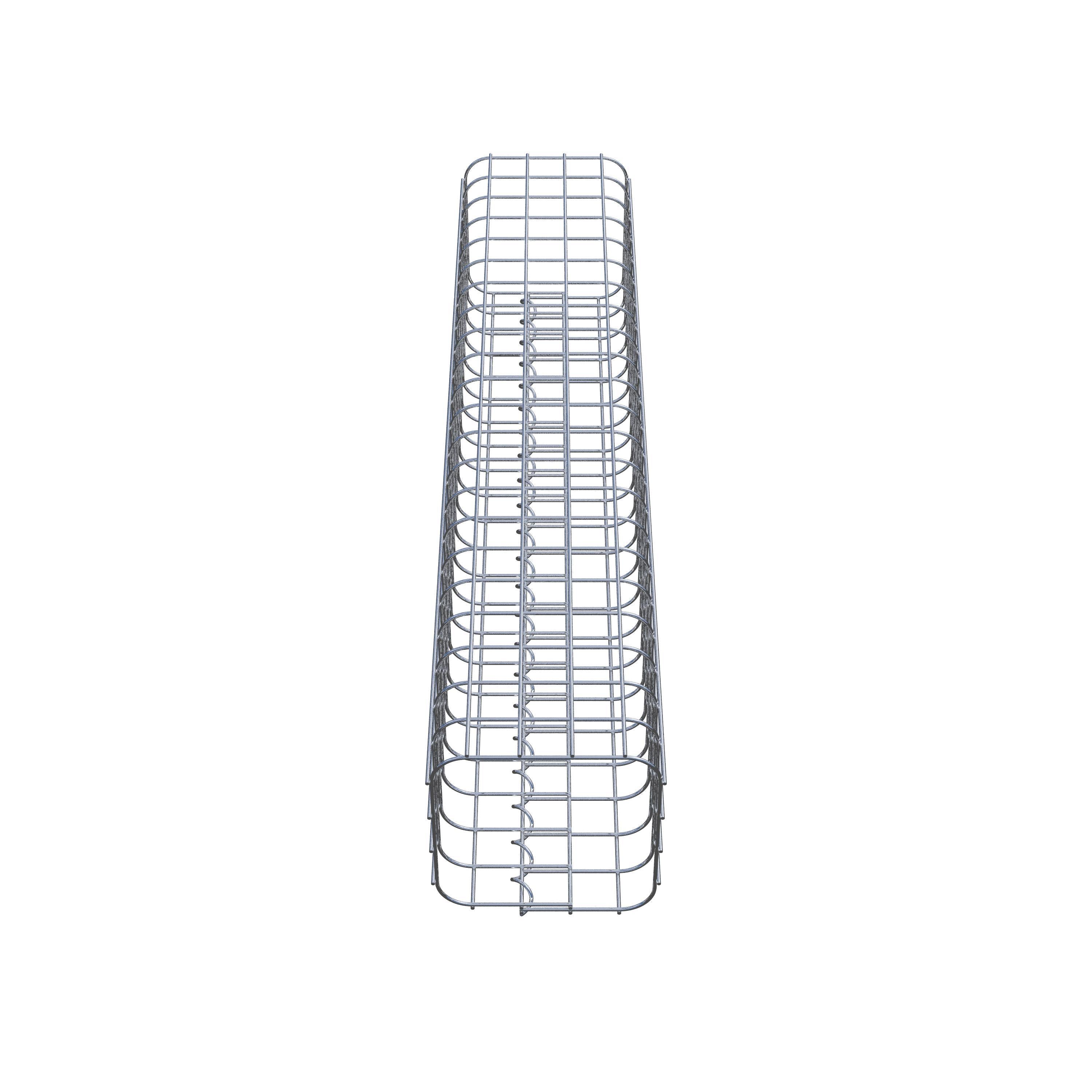 Columna de gaviones 22 x 22 cm MW 5 x 5 cm cuadrado