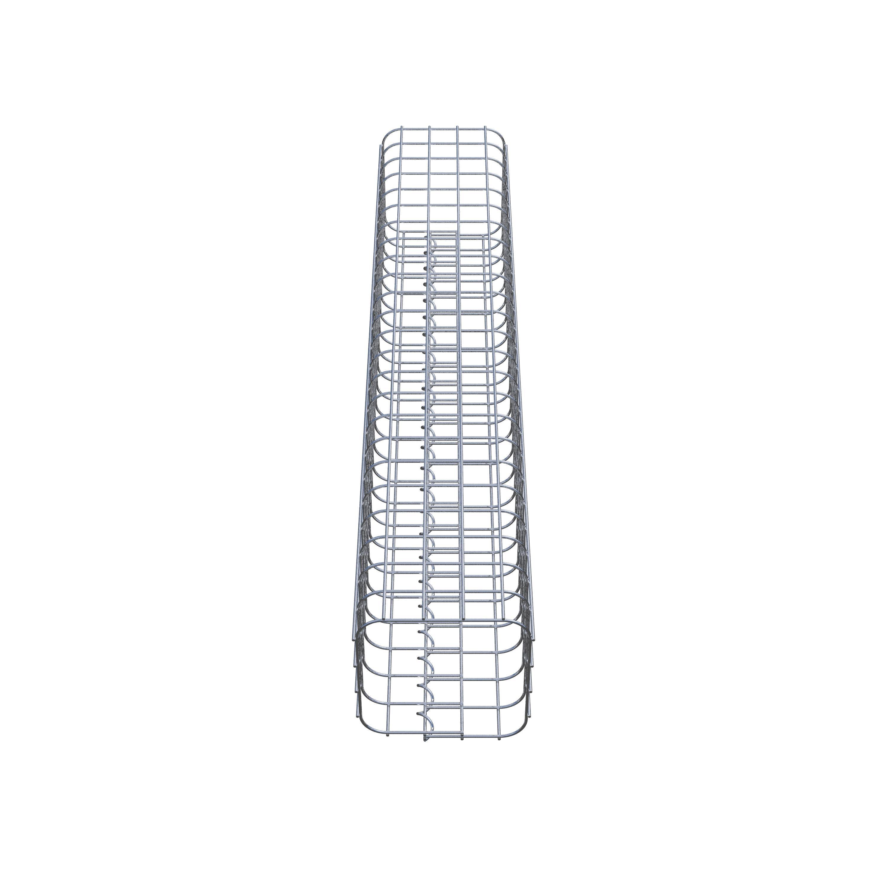Columna de gaviones 22 x 22 cm MW 5 x 5 cm cuadrado