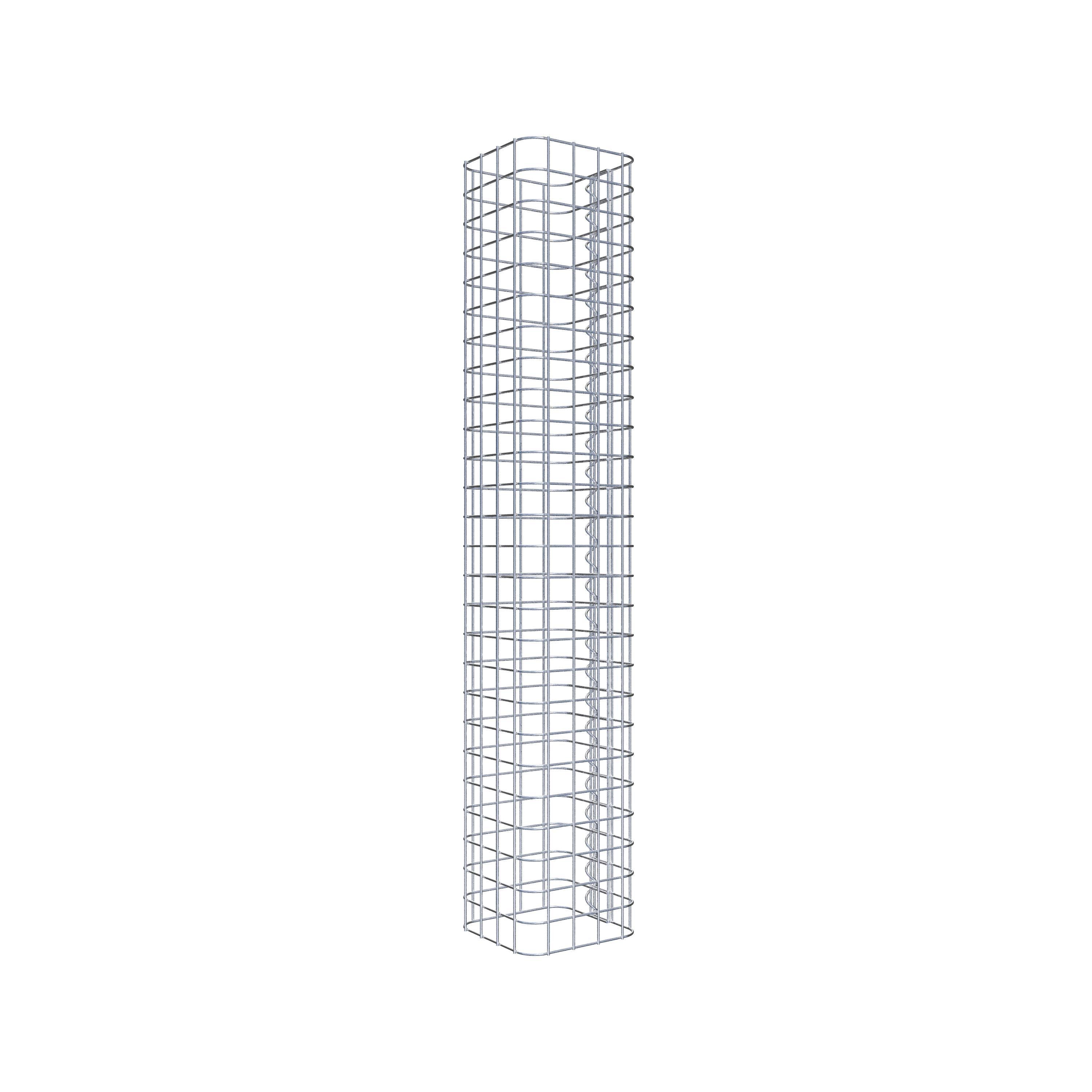 Columna de gaviones 22 x 22 cm MW 5 x 5 cm cuadrado