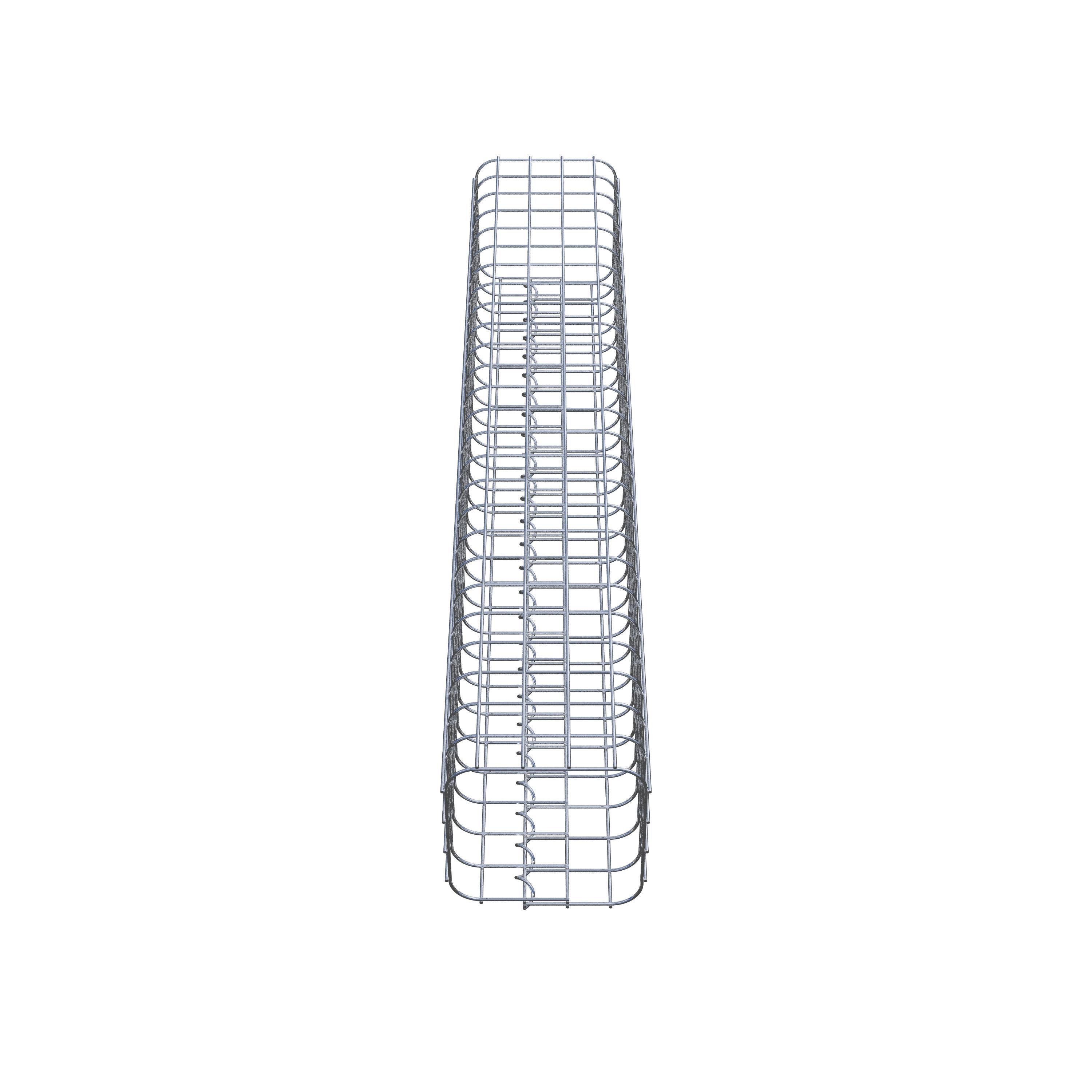 Columna de gaviones 22 x 22 cm MW 5 x 5 cm cuadrado