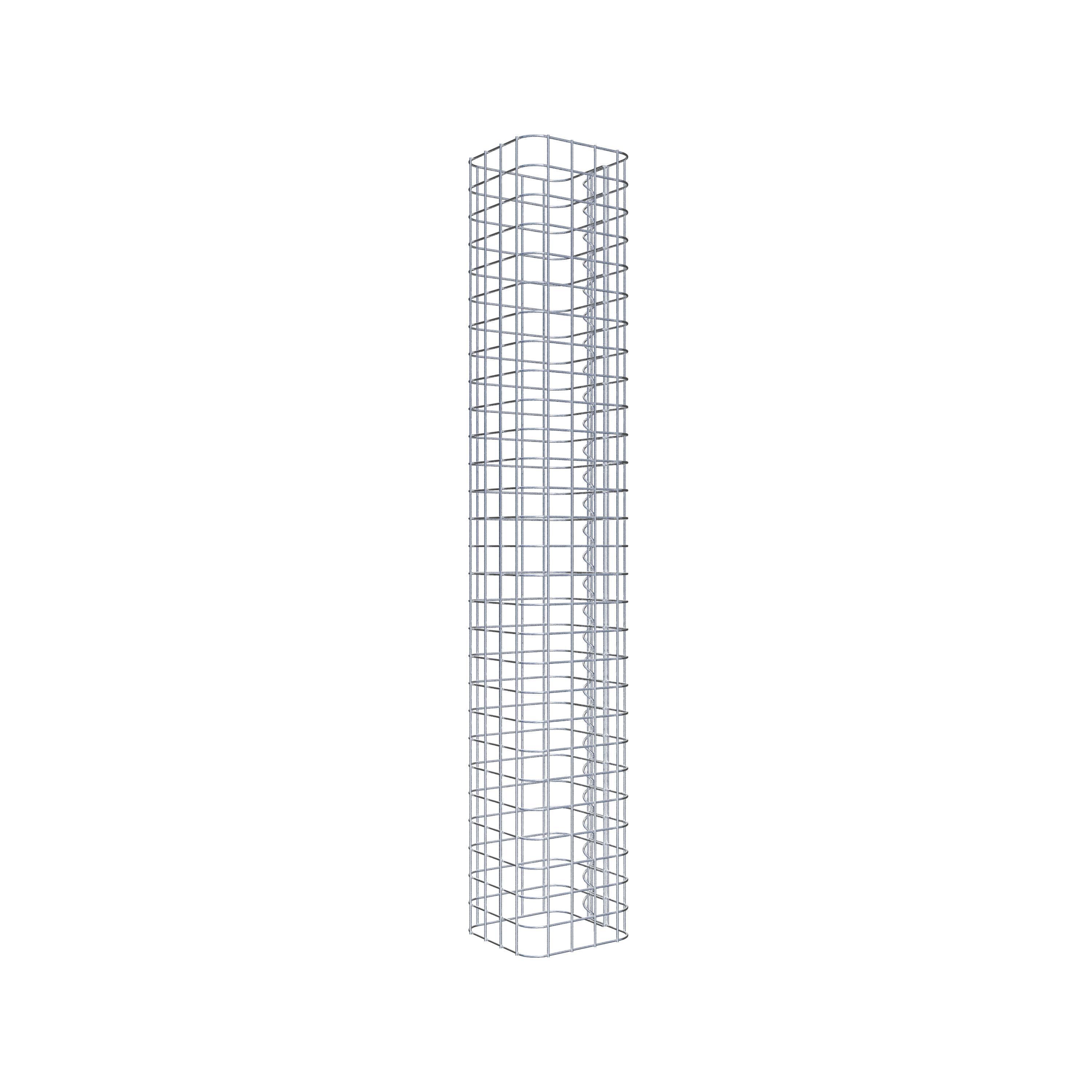 Columna de gaviones 22 x 22 cm MW 5 x 5 cm cuadrado
