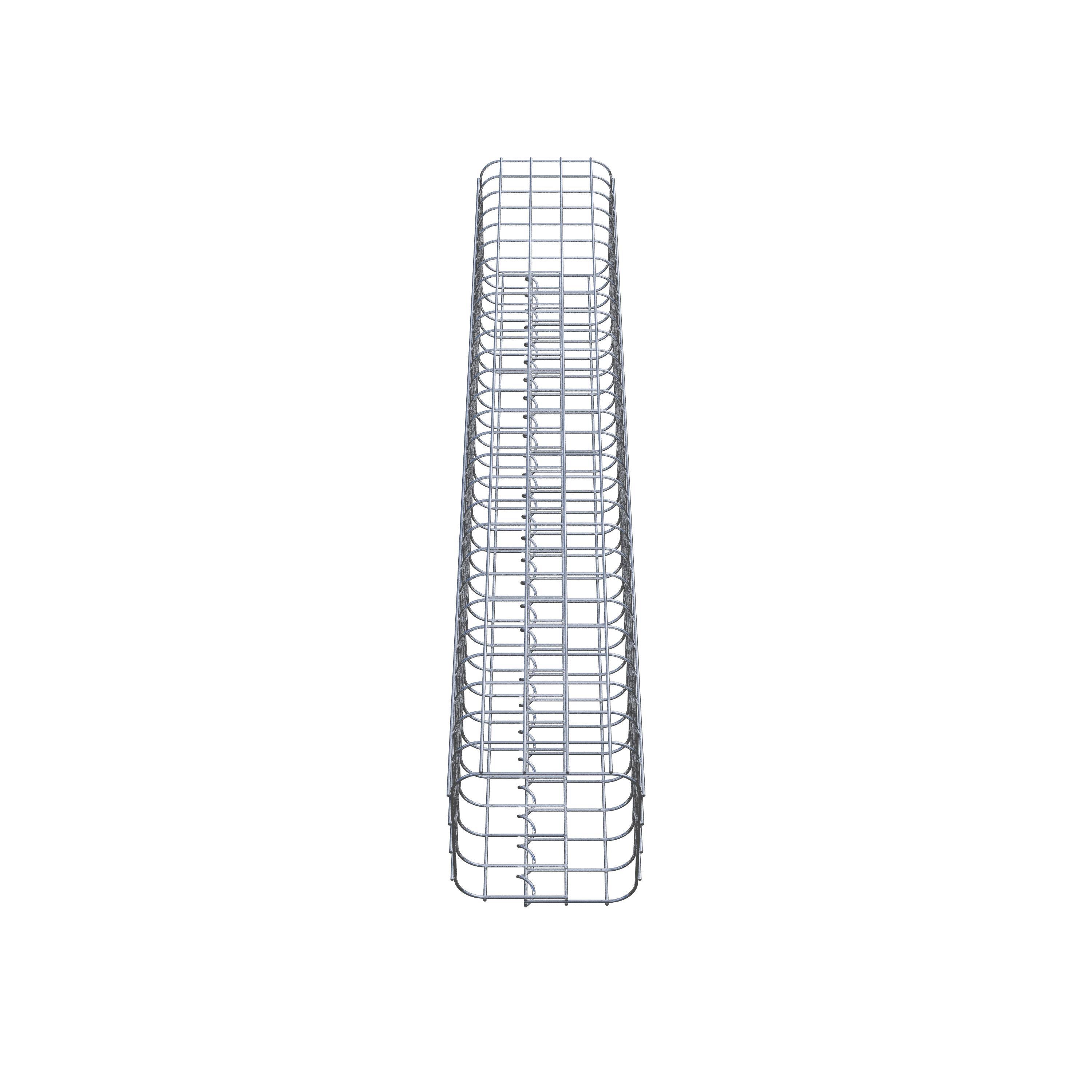 Columna de gaviones 22 x 22 cm MW 5 x 5 cm cuadrado
