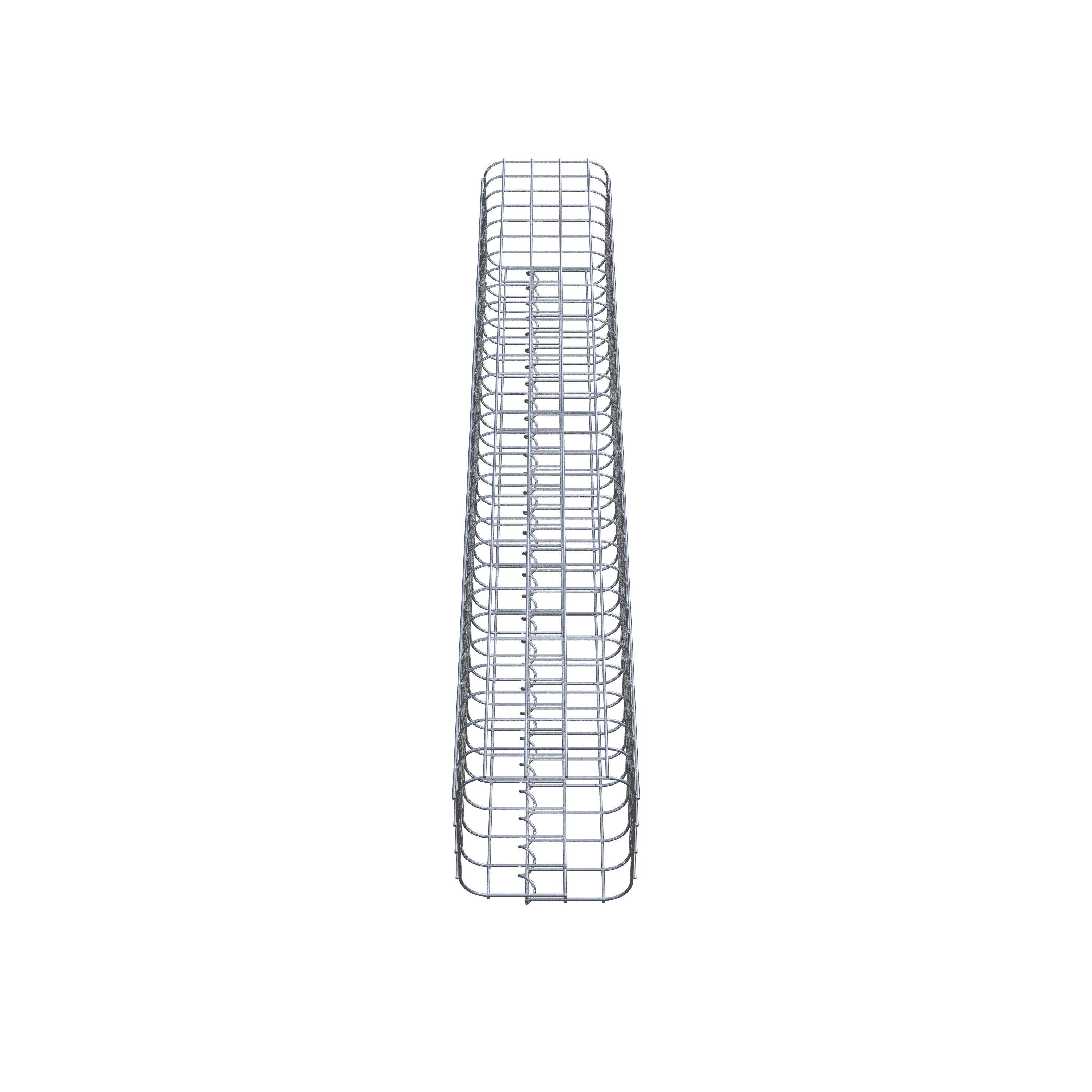 Columna de gaviones 22 x 22 cm MW 5 x 5 cm cuadrado
