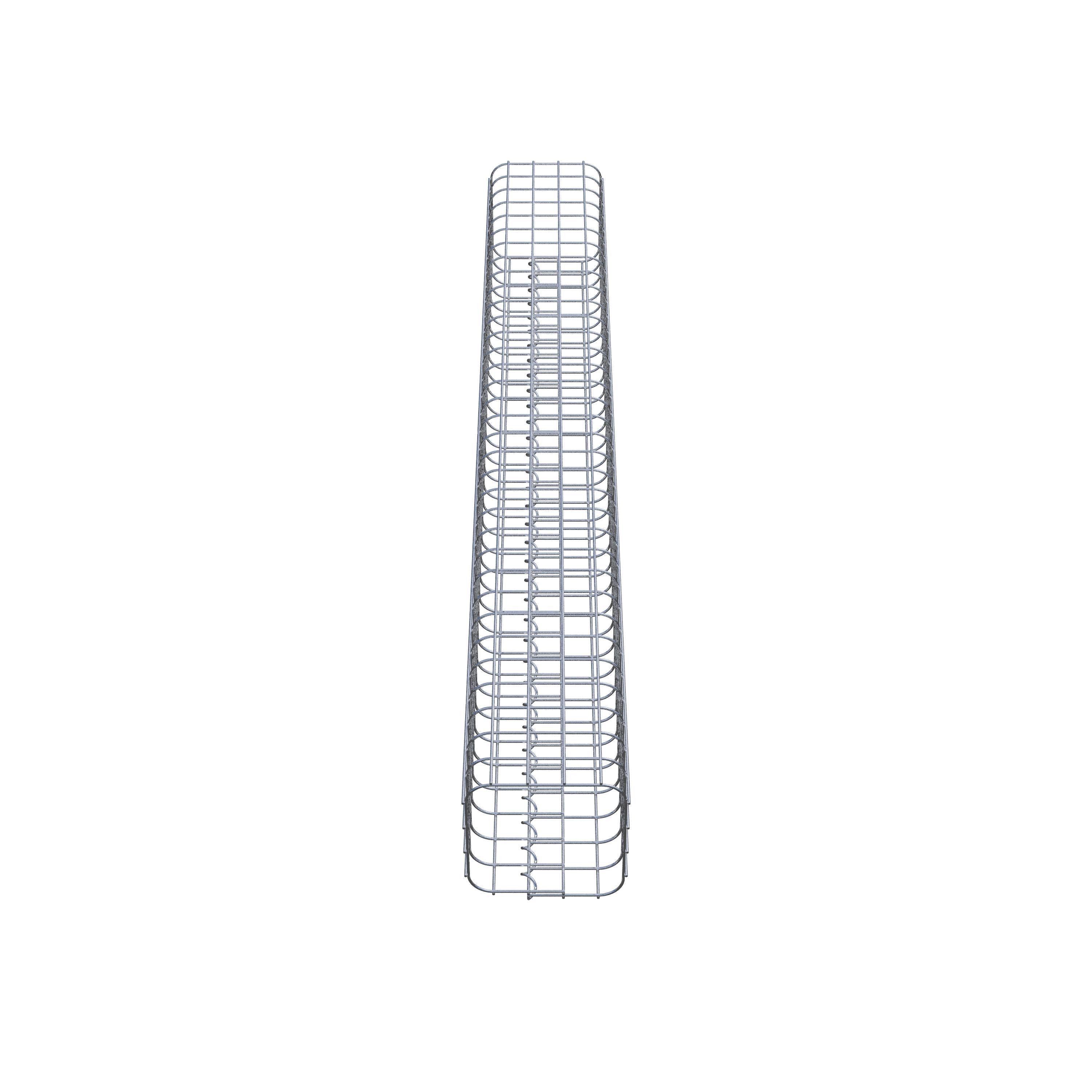 Columna de gaviones 22 x 22 cm MW 5 x 5 cm cuadrado