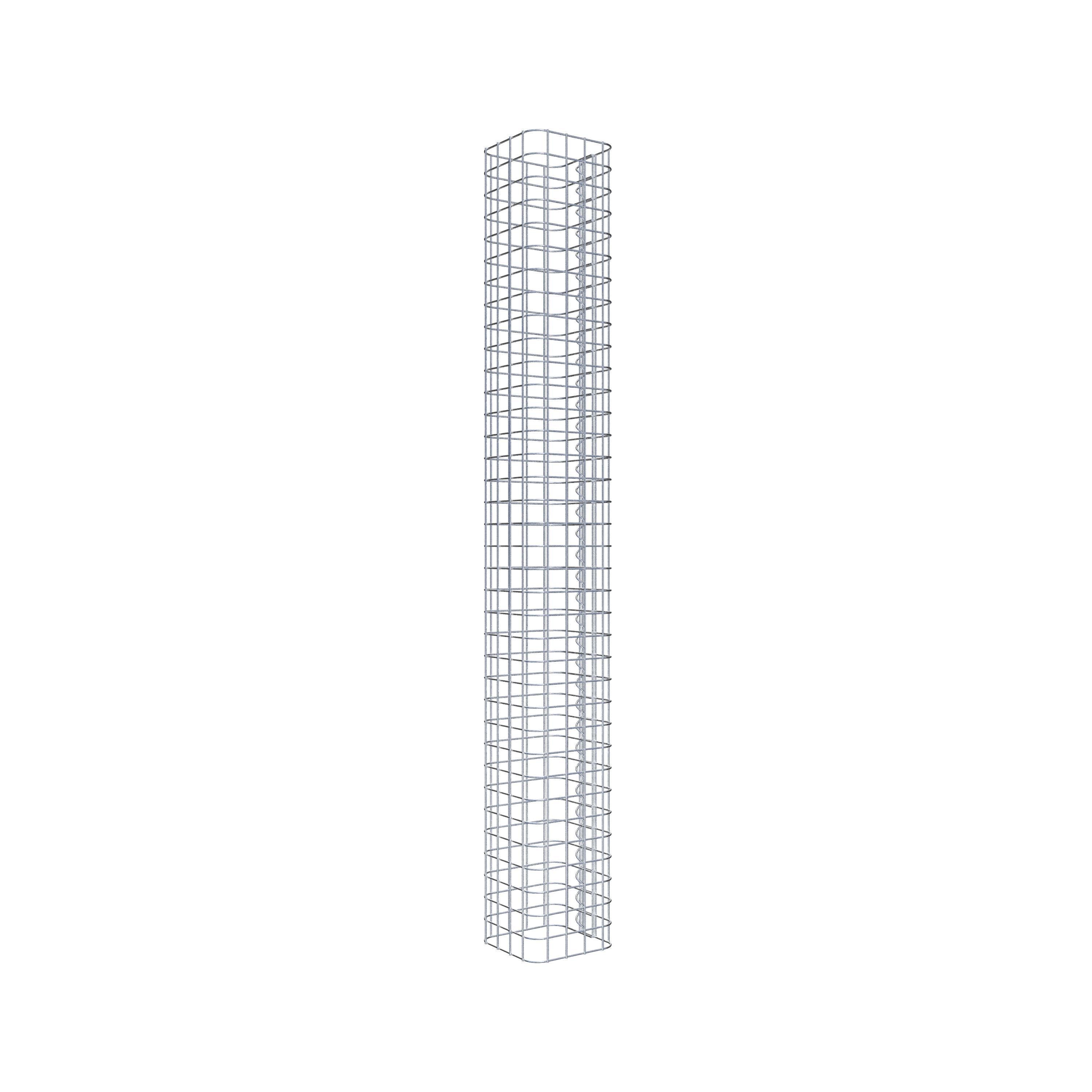 Columna de gaviones 22 x 22 cm MW 5 x 5 cm cuadrado