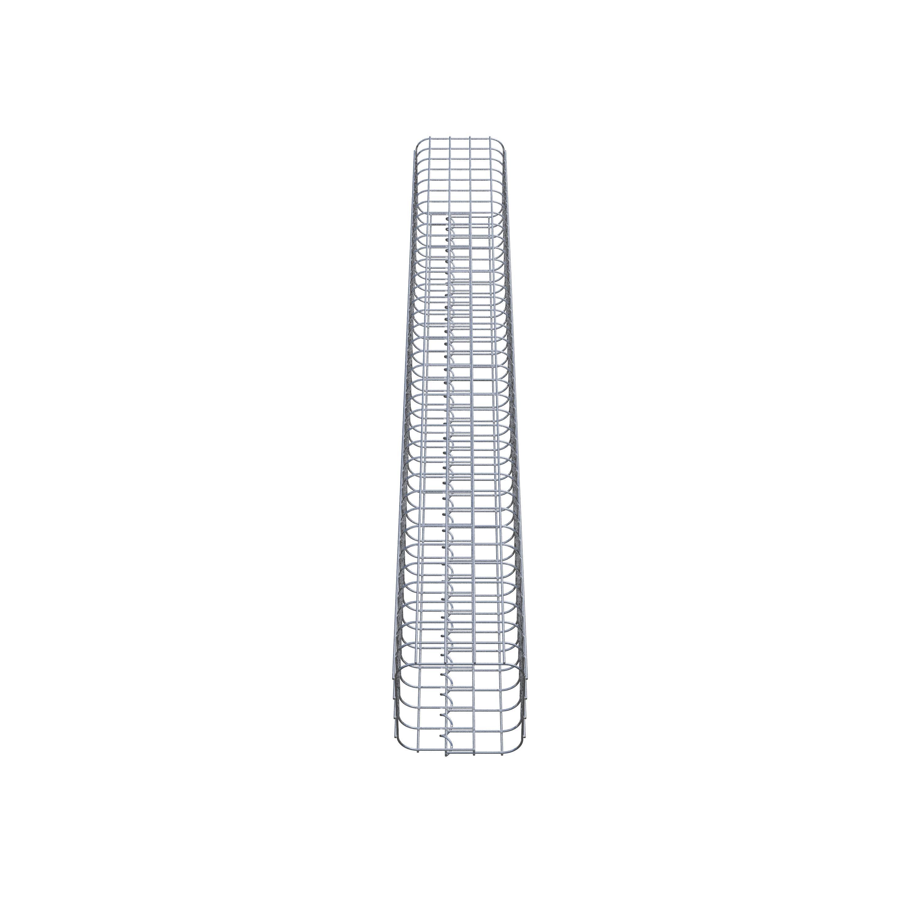 Columna de gaviones 22 x 22 cm MW 5 x 5 cm cuadrado
