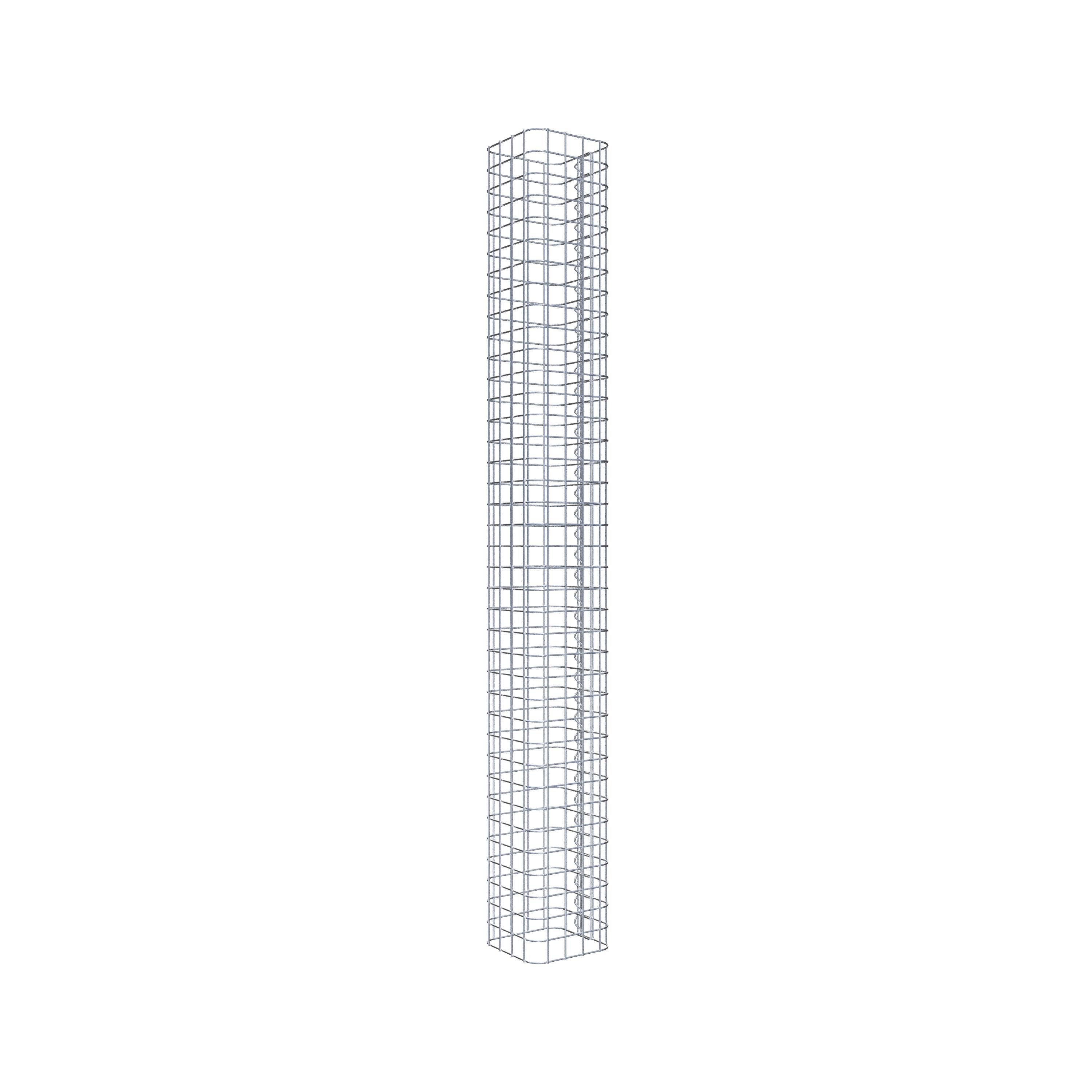 Columna de gaviones 22 x 22 cm MW 5 x 5 cm cuadrado