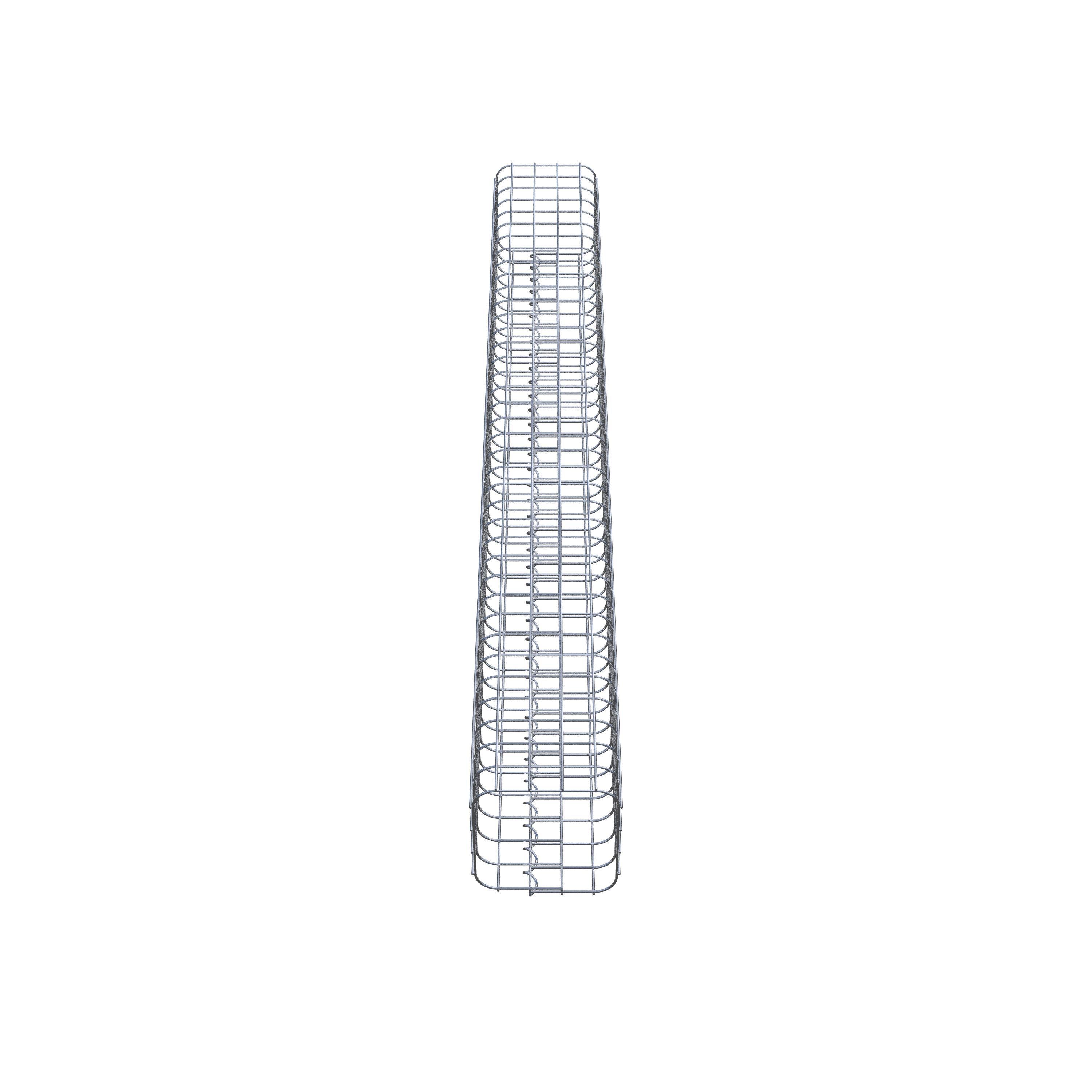 Columna de gaviones 22 x 22 cm MW 5 x 5 cm cuadrado