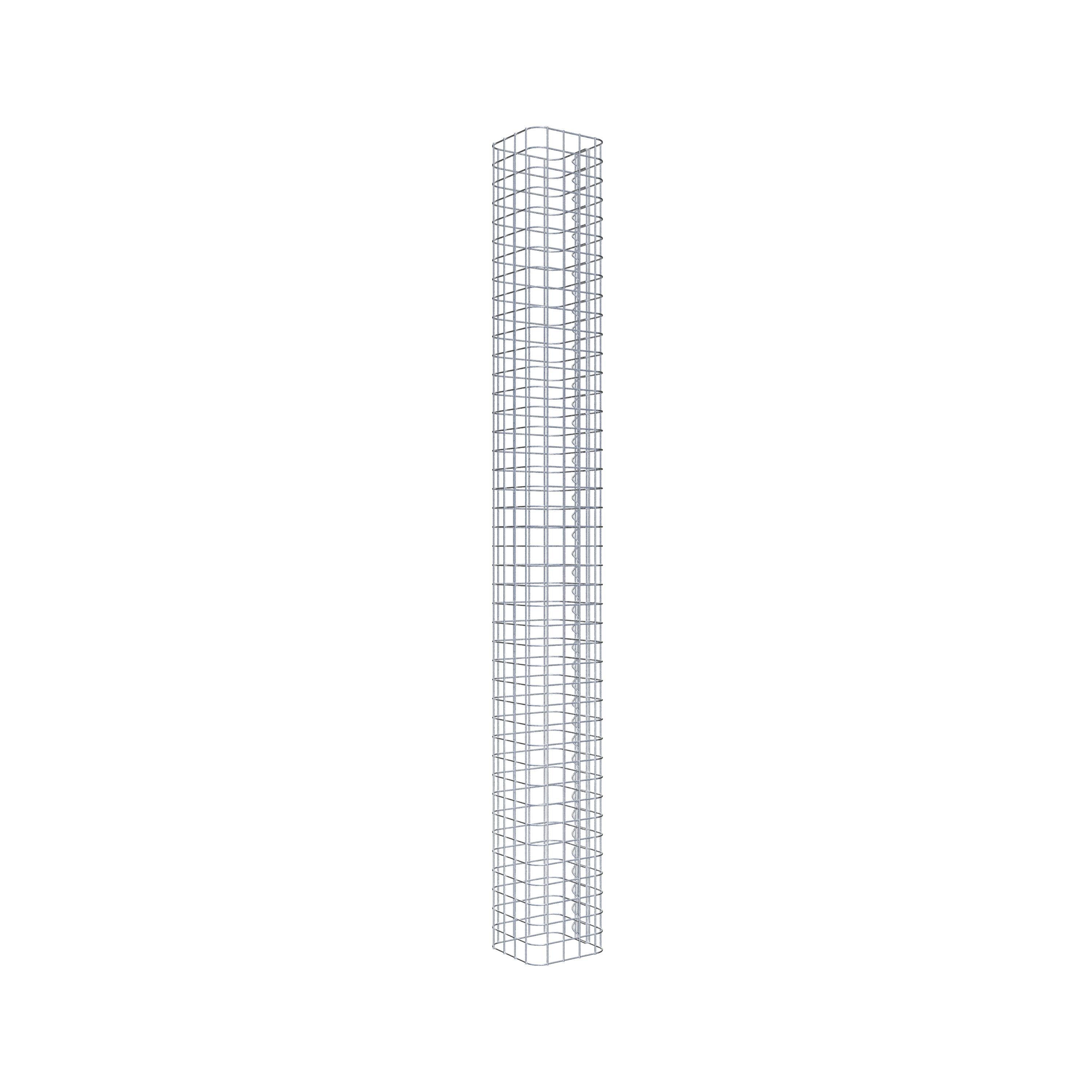 Columna de gaviones 22 x 22 cm MW 5 x 5 cm cuadrado