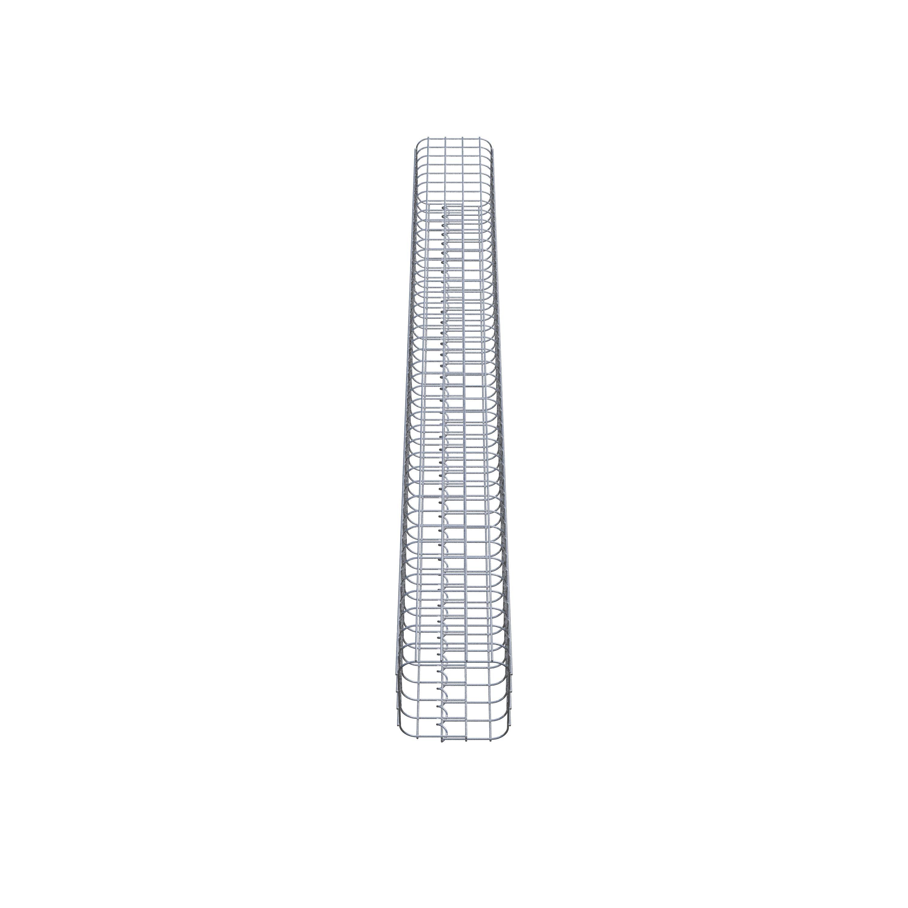 Columna de gaviones 22 x 22 cm MW 5 x 5 cm cuadrado