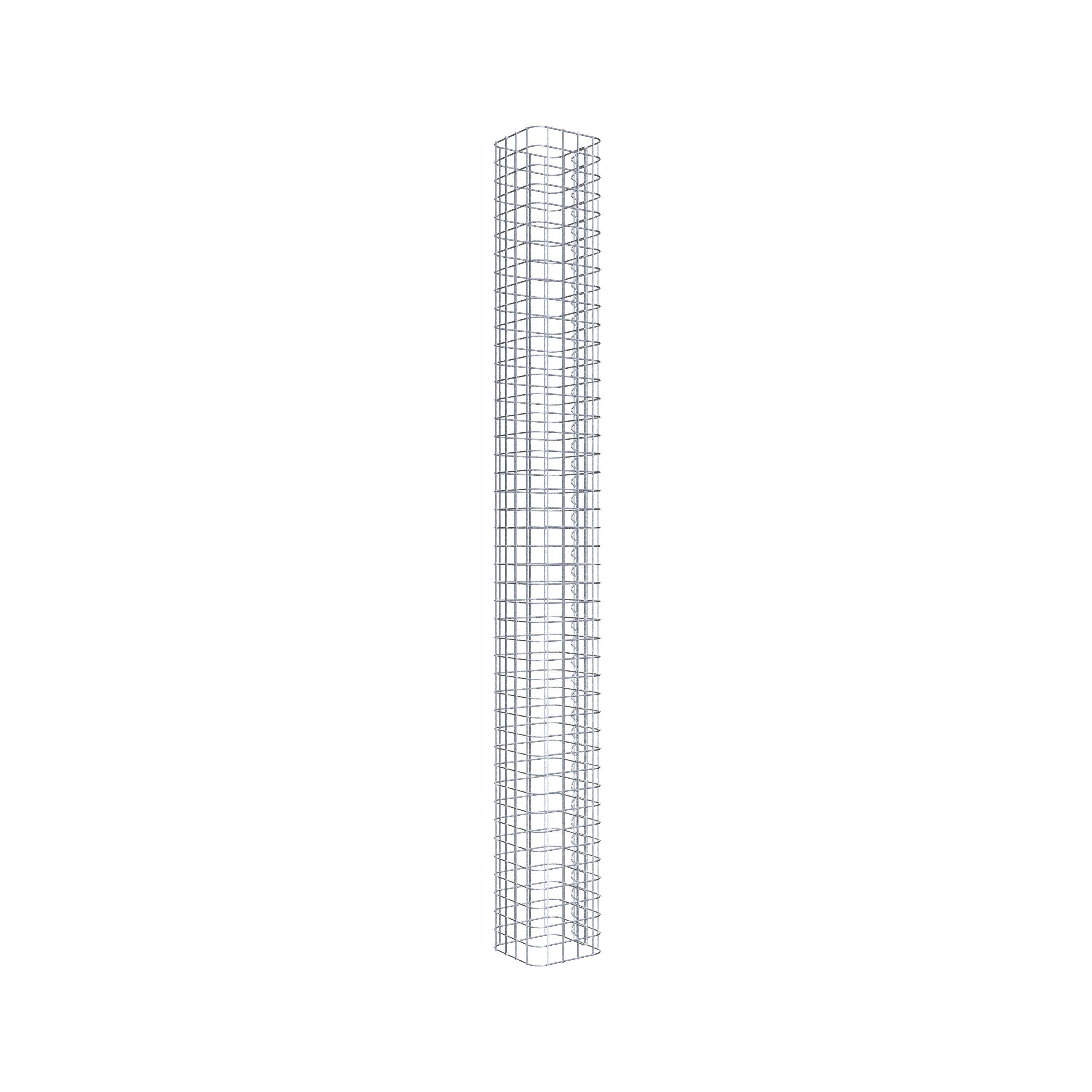 Columna de gaviones 22 x 22 cm MW 5 x 5 cm cuadrado