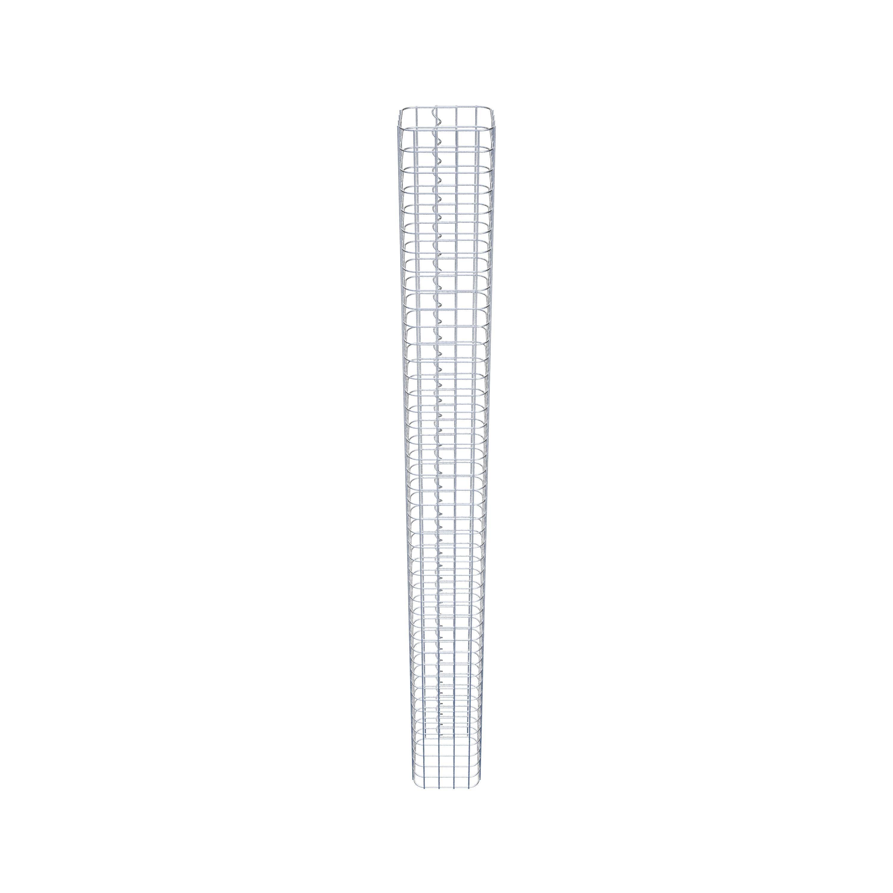 Columna de gaviones 22 x 22 cm MW 5 x 5 cm cuadrado