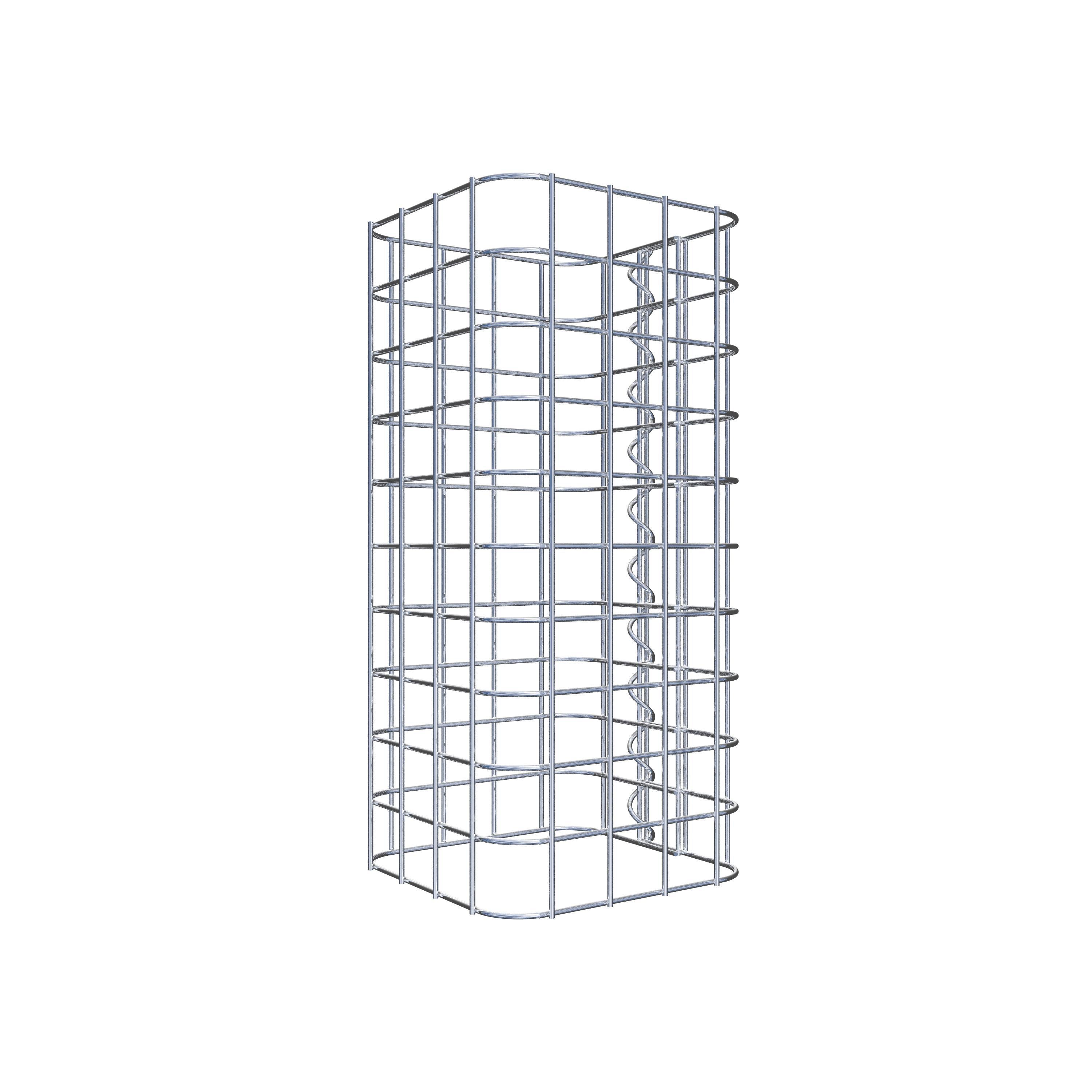 Columna de gaviones 22 x 22 cm MW 5 x 5 cm cuadrado