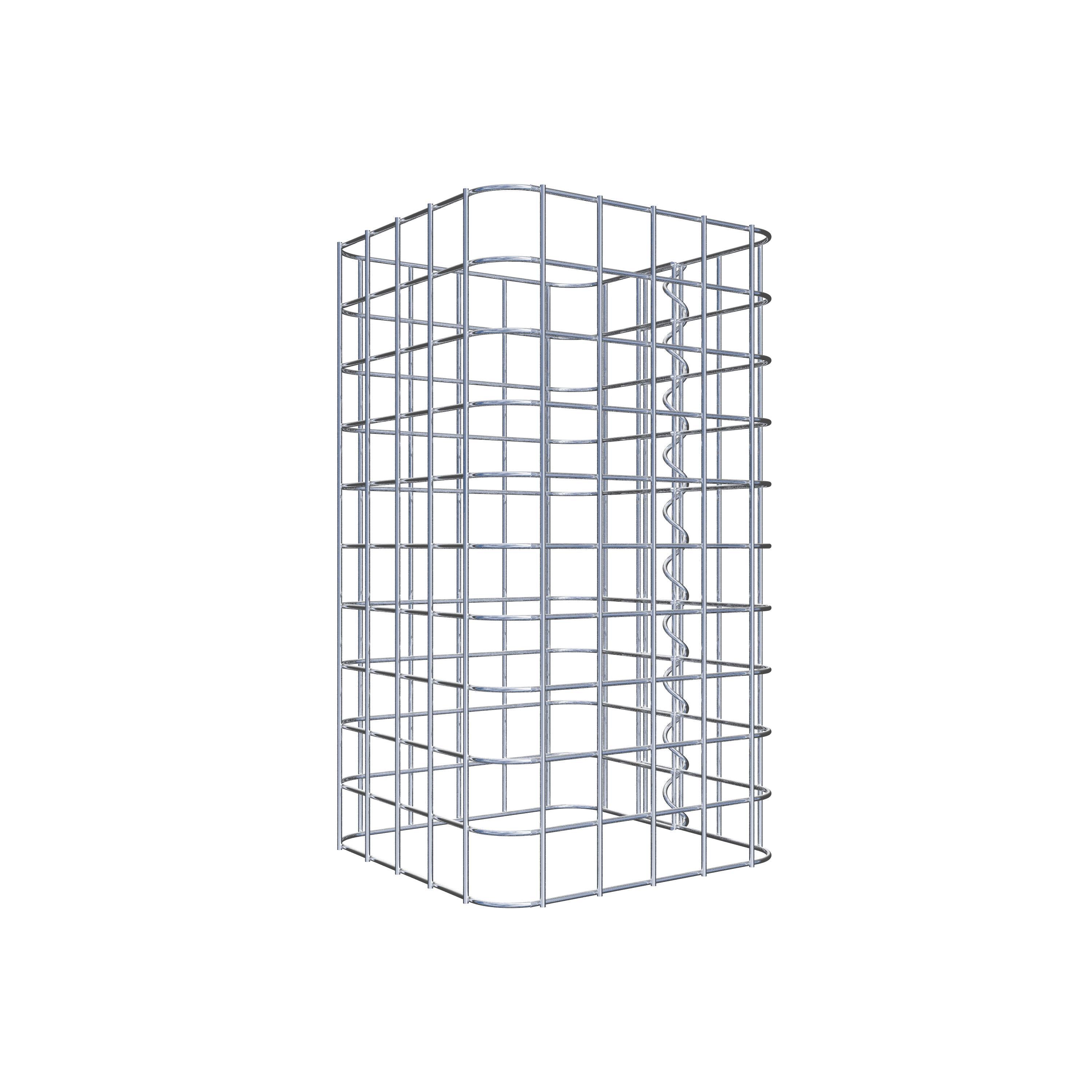 Columna de gaviones 27 x 27 cm MW 5 x 5 cm cuadrado