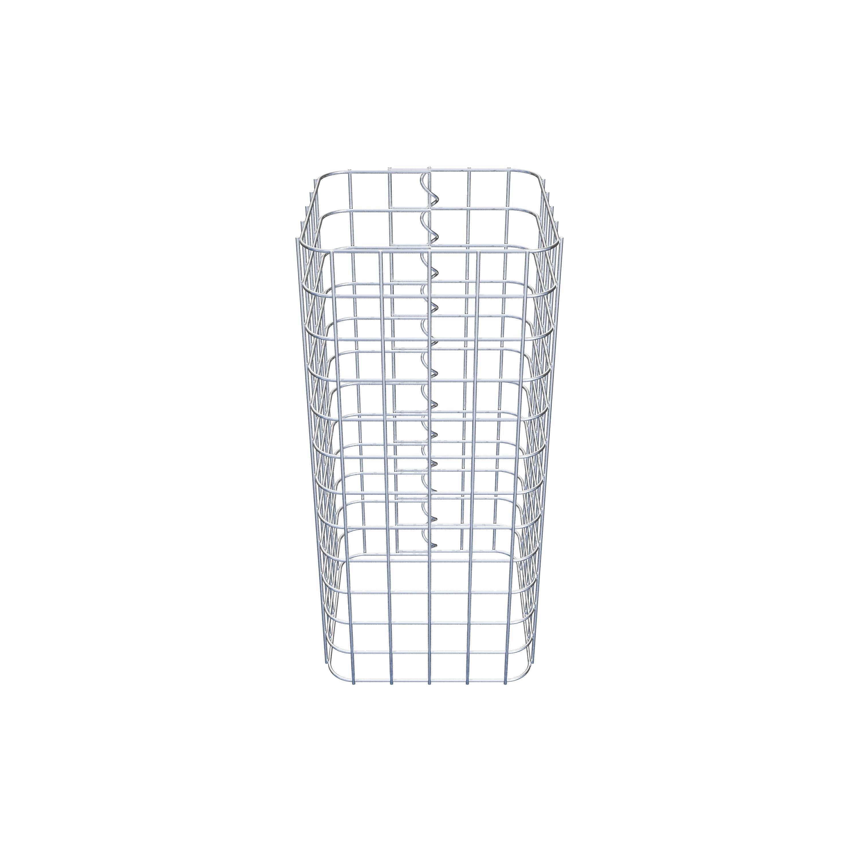 Columna de gaviones 27 x 27 cm MW 5 x 5 cm cuadrado