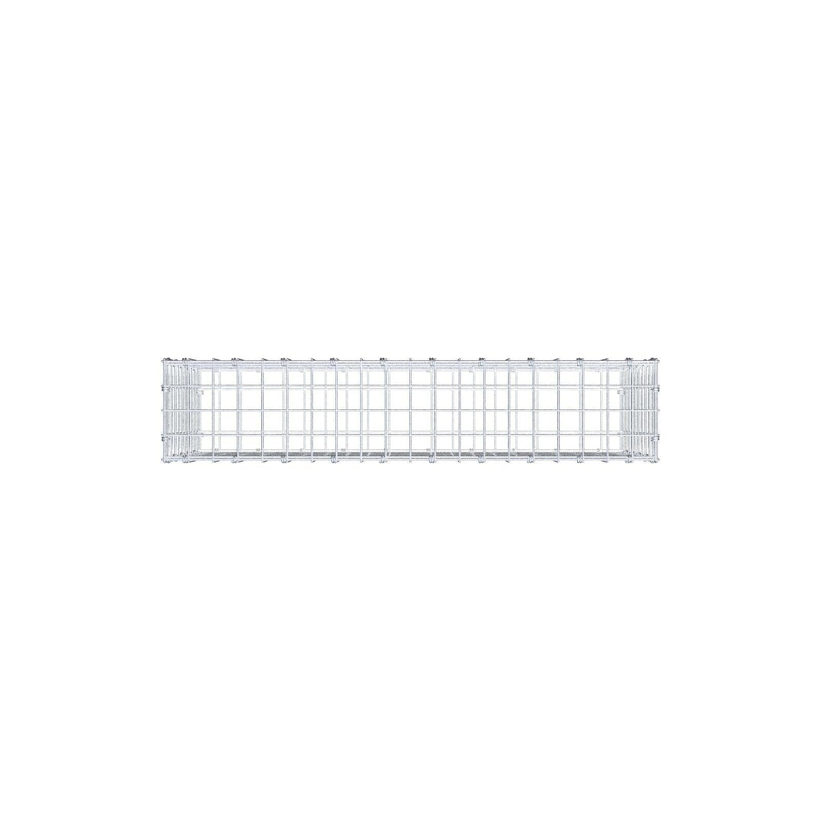 Schanskorf 100 cm x 50 cm x 20 cm (L x H x D), maaswijdte 5 x 5 cm, spiraalring
