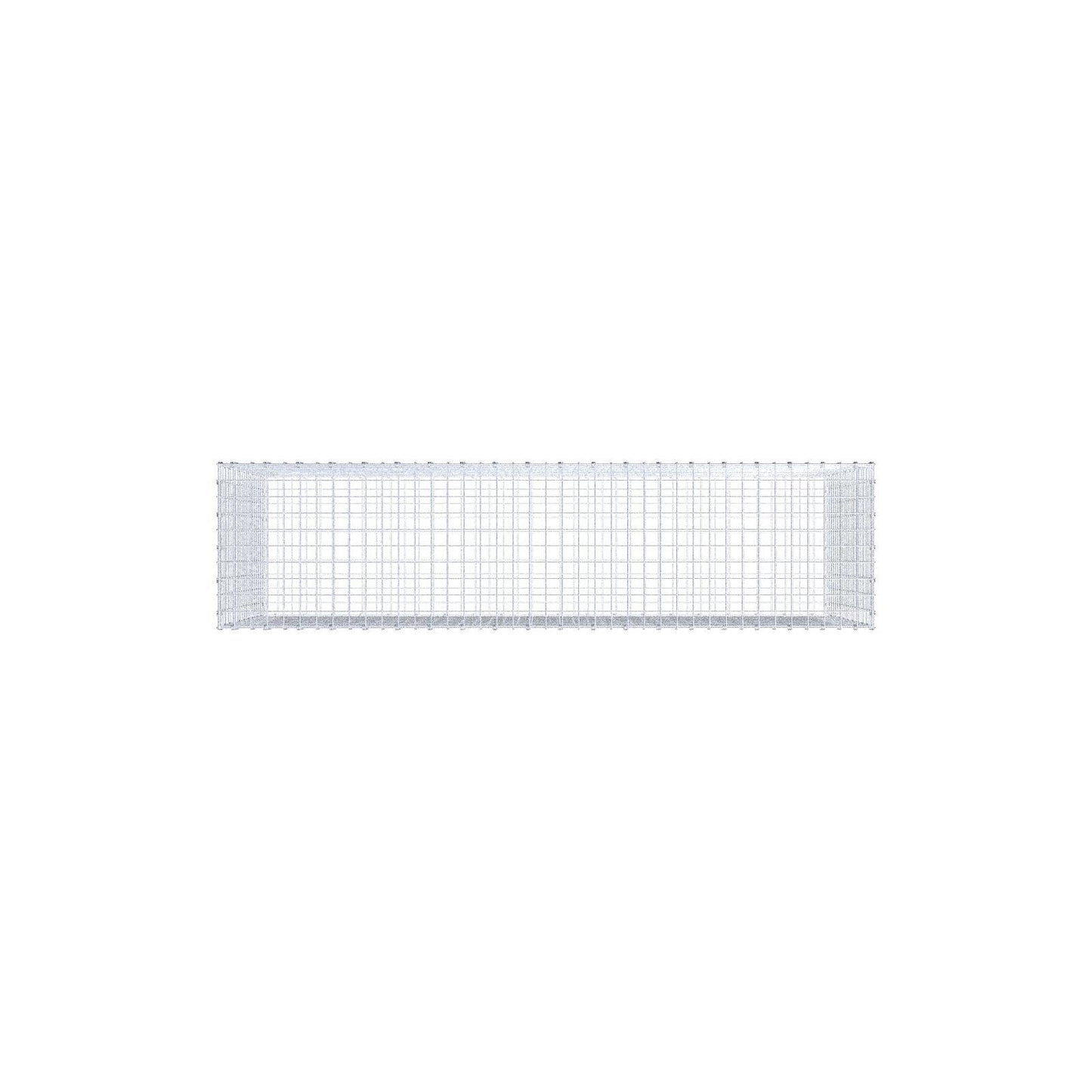 Gavión 200 cm x 100 cm x 50 cm (L x A x P), luz de malla 5 x 5 cm, anillo en espiral