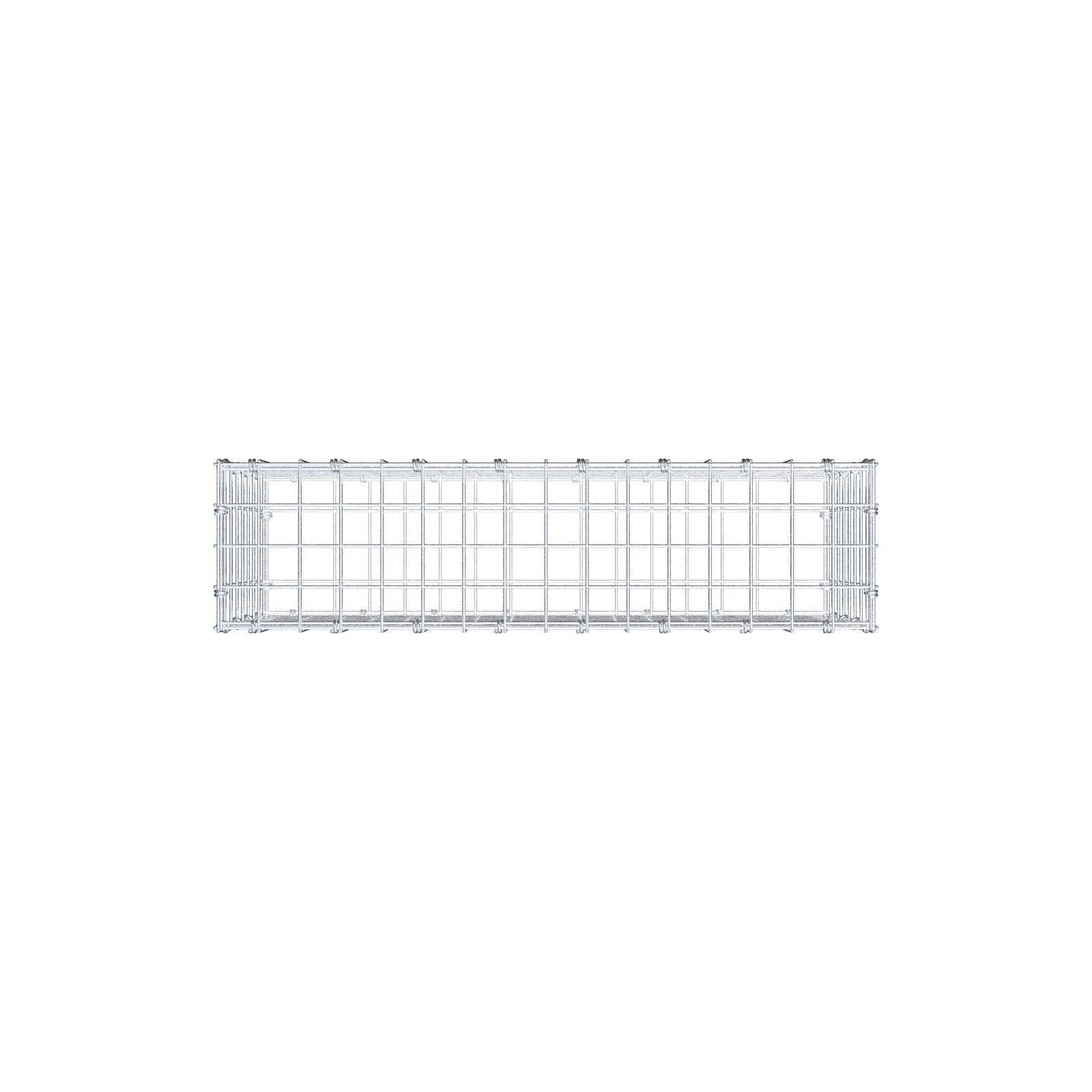 Schanskorf 80 cm x 40 cm x 20 cm (L x H x D), maaswijdte 5 x 5 cm, spiraalring