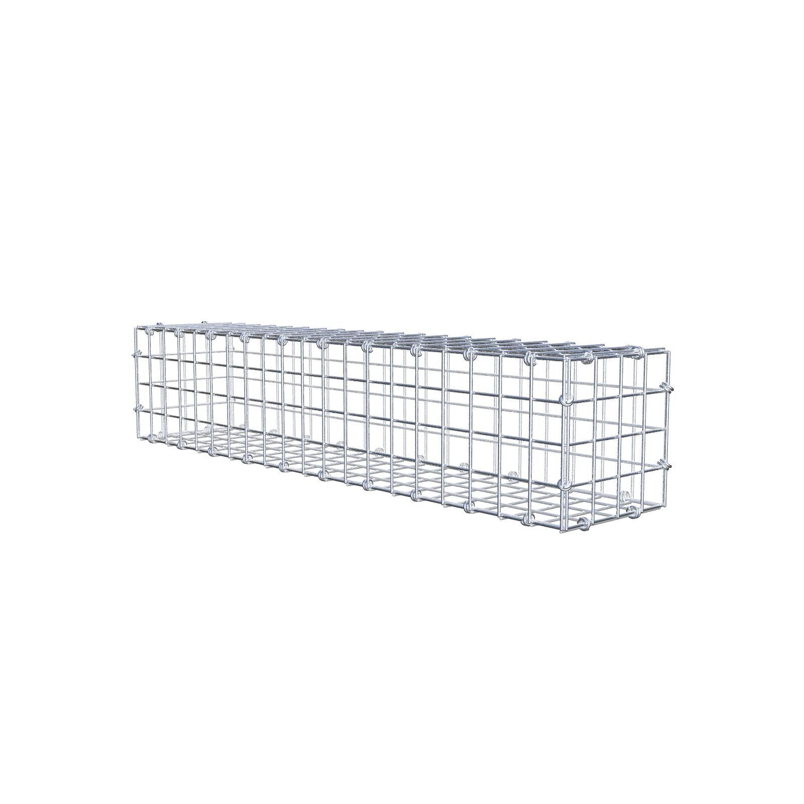 Gabbione 100 cm x 20 cm x 20 cm (L x H x P), maglia 5 x 5 cm, anello a spirale