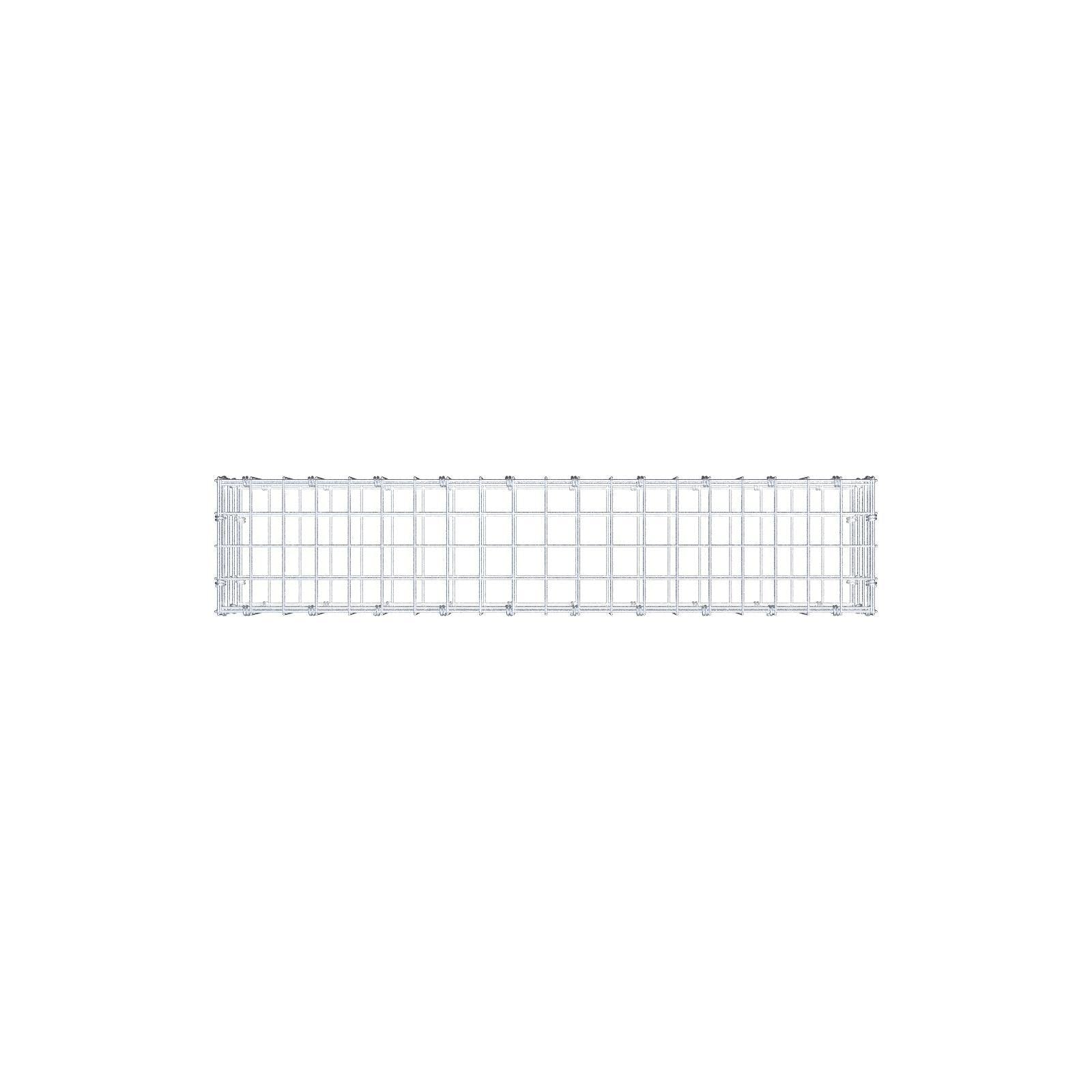 Gabbione 100 cm x 20 cm x 20 cm (L x H x P), maglia 5 x 5 cm, anello a spirale