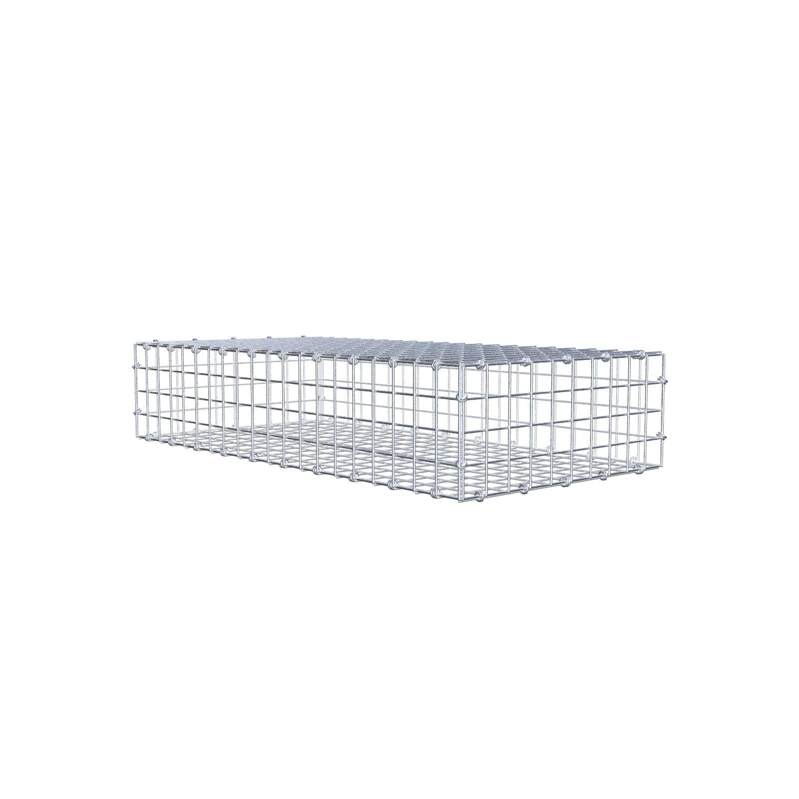 Schanskorf 100 cm x 20 cm x 50 cm (L x H x D), maaswijdte 5 x 5 cm, spiraalring