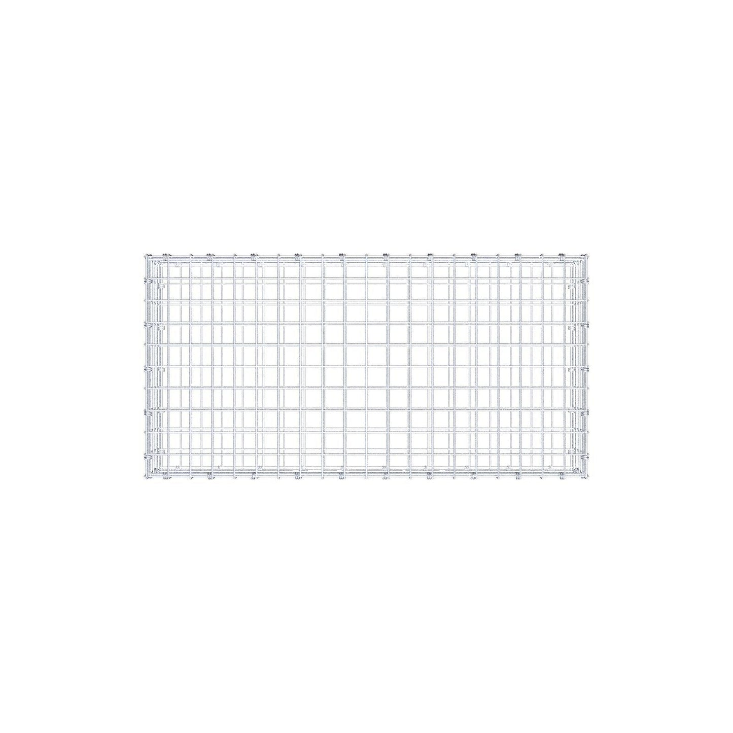 Gabione 100 cm x 20 cm x 50 cm (L x H x T), Maschenweite 5 x 5 cm, Spiralring
