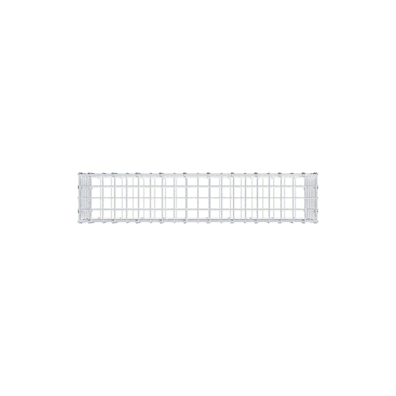 Schanskorf 100 cm x 30 cm x 20 cm (L x H x D), maaswijdte 5 x 5 cm, spiraalring