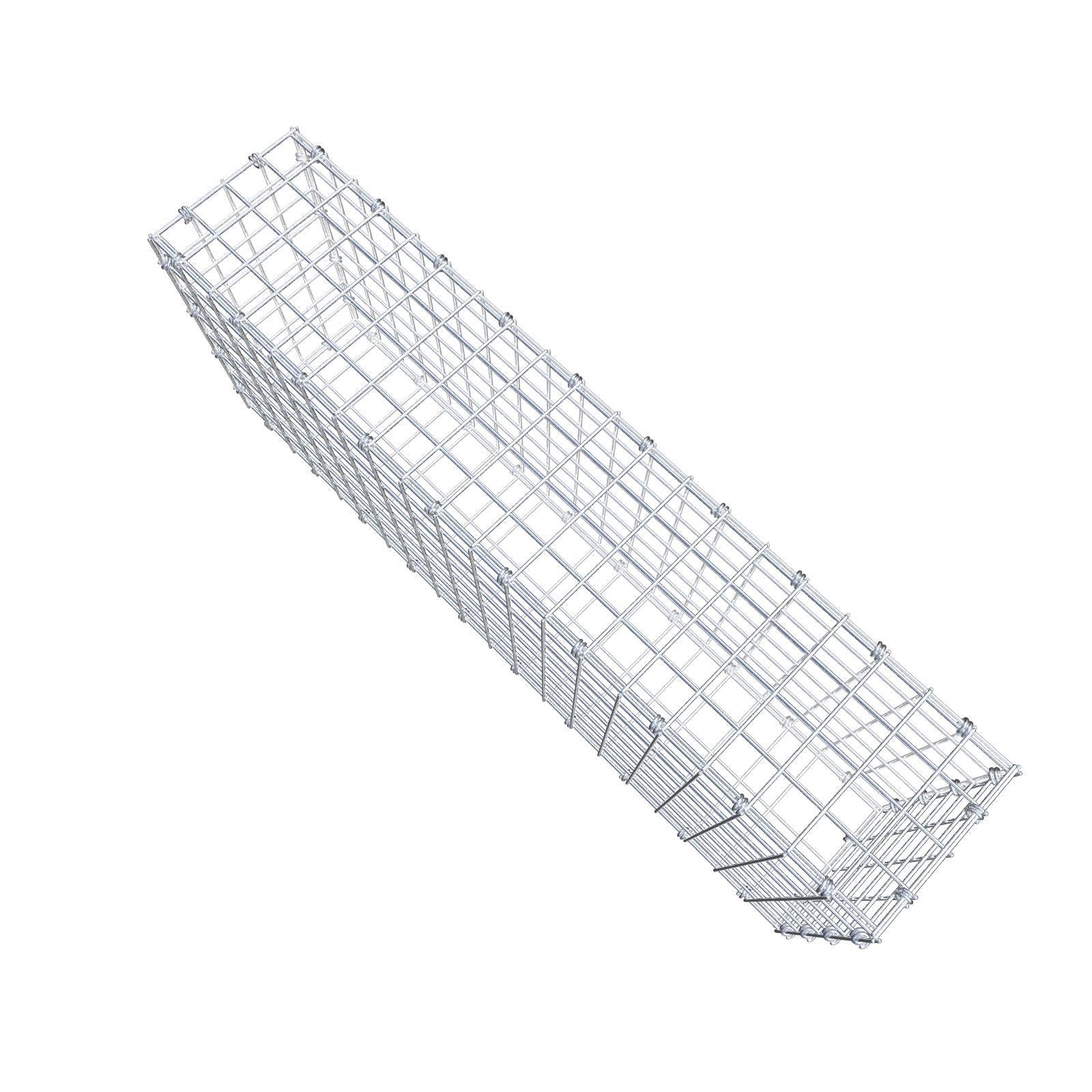 Schanskorf 100 cm x 40 cm x 20 cm (L x H x D), maaswijdte 5 x 5 cm, spiraalring