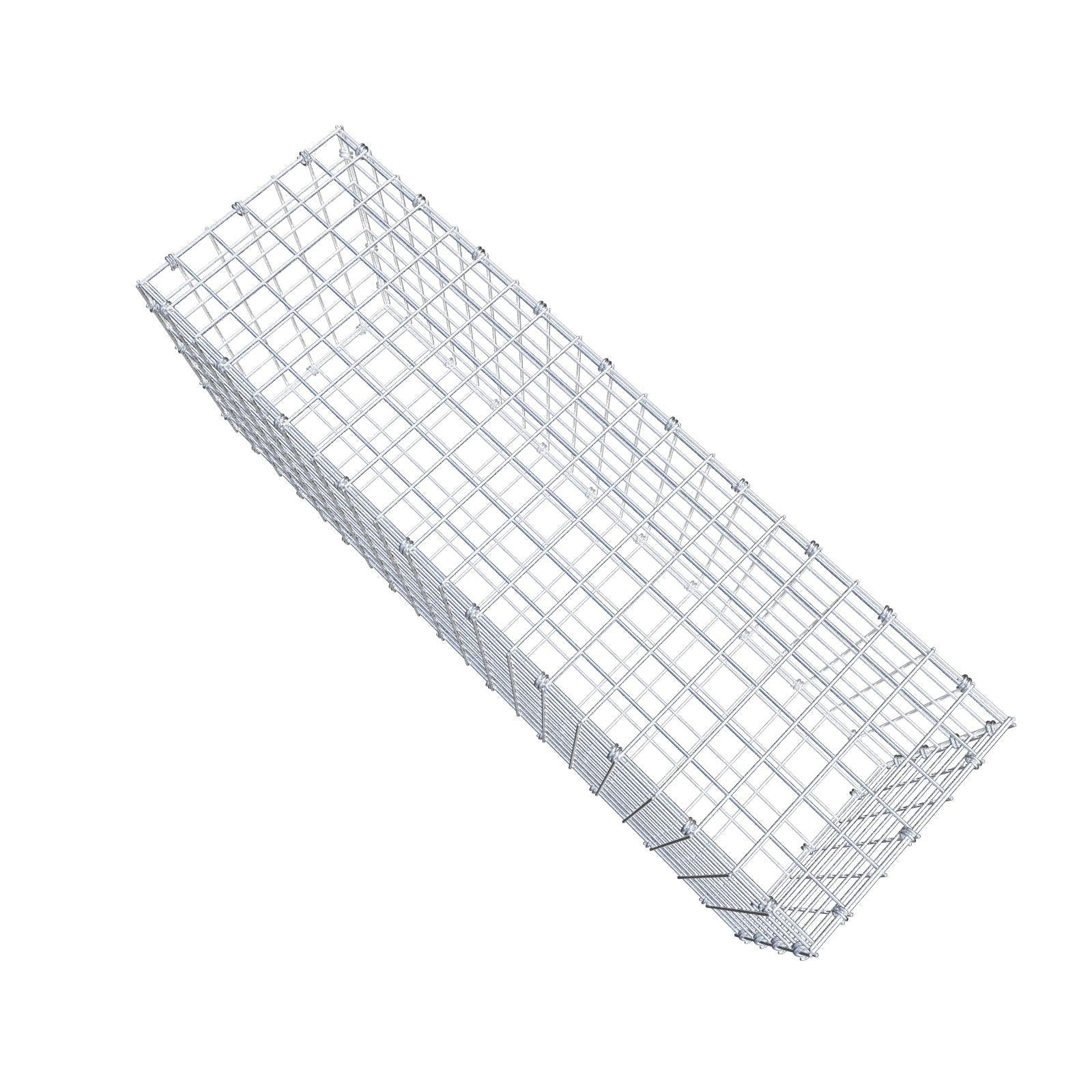 Schanskorf 100 cm x 40 cm x 30 cm (L x H x D), maaswijdte 5 x 5 cm, spiraalring